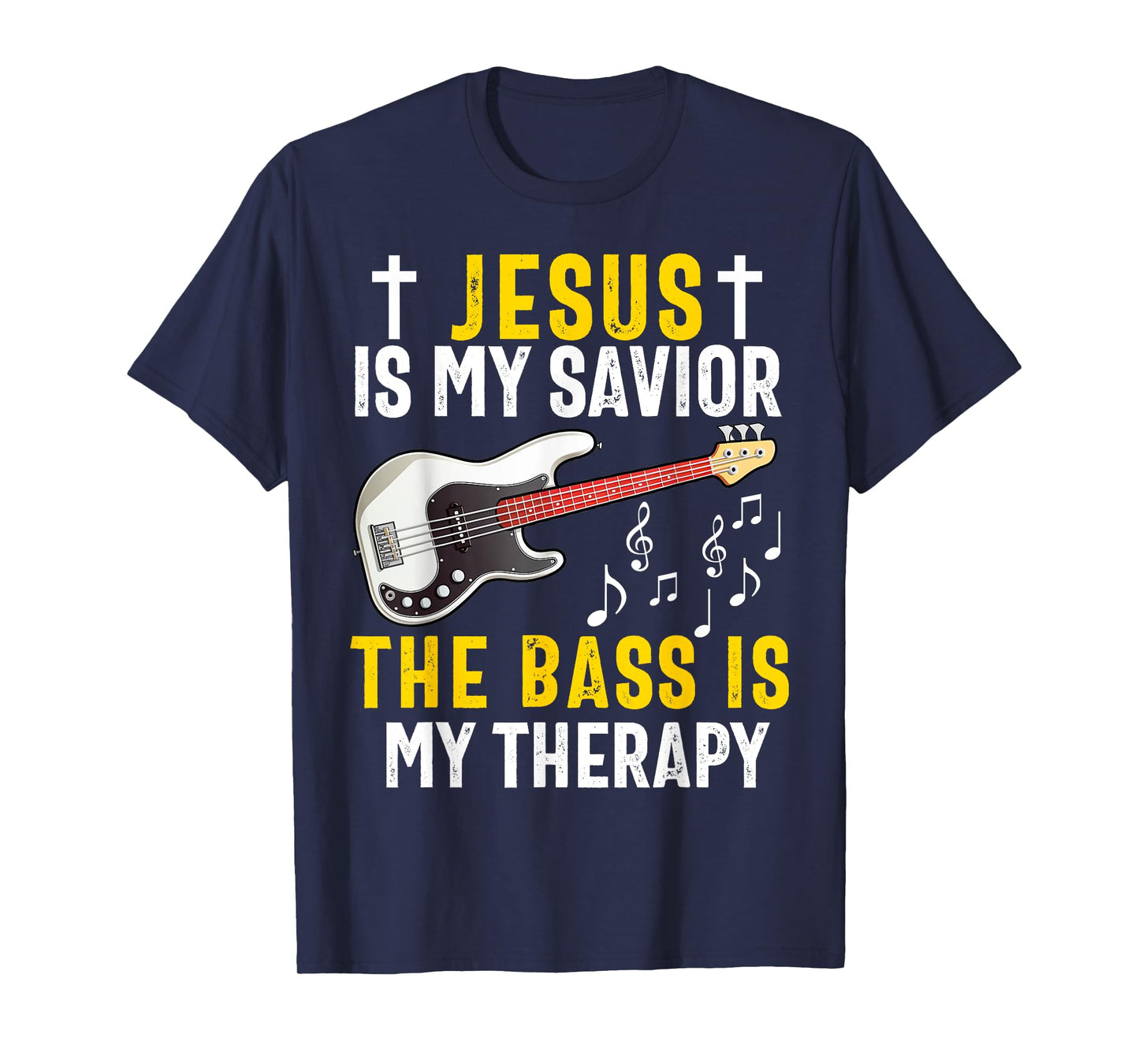 Christian Bass Guitar Player Worship Jesus Bassist Music T-Shirt