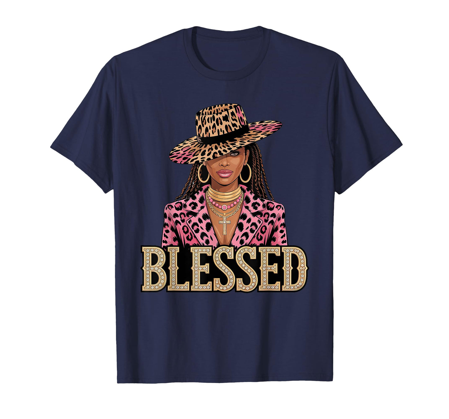 Blessed Black Cowgirl Western Swag African Christian Woman T-Shirt