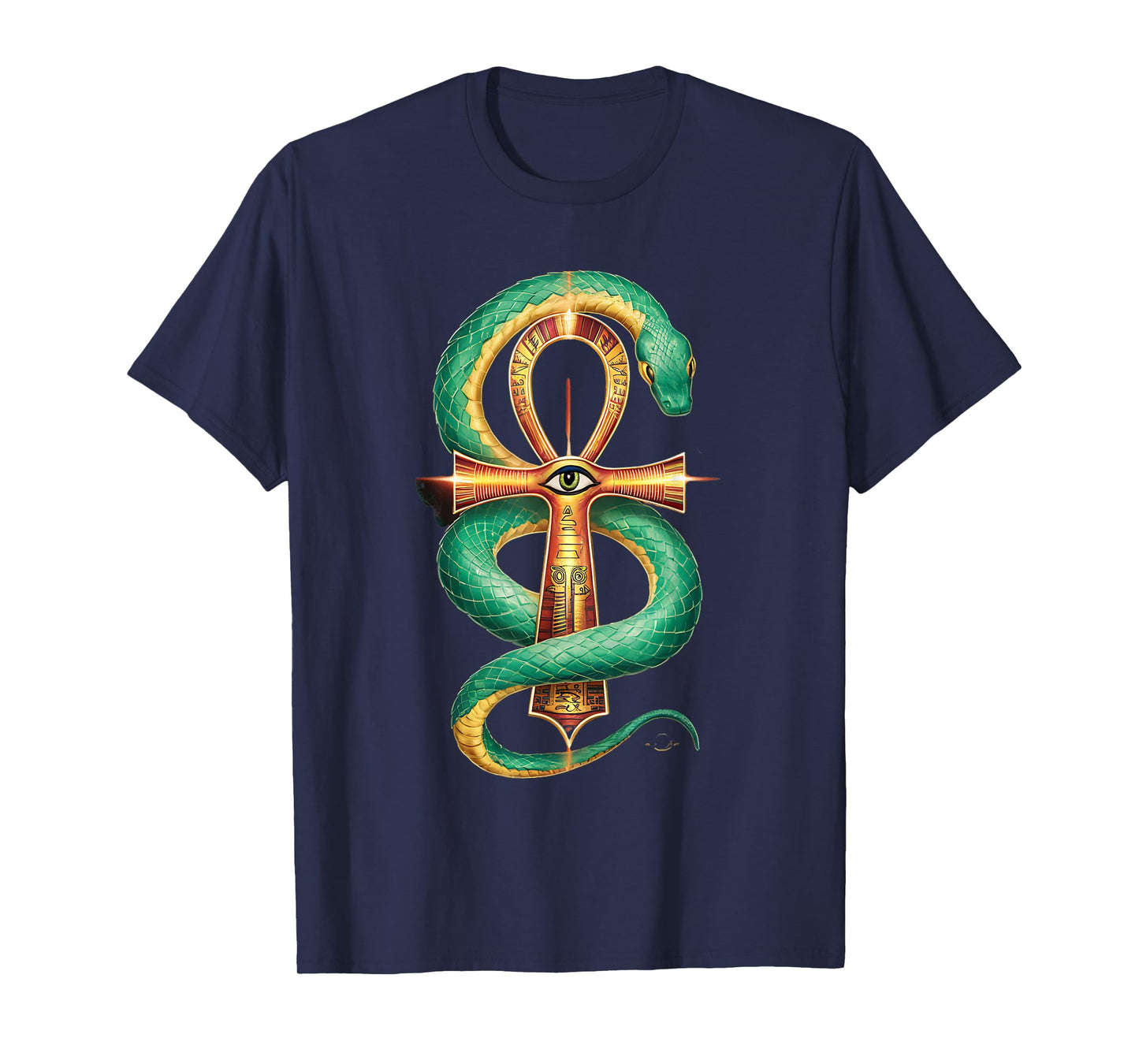 Ankh All Seeing Eye Ancient Egyptian Mythology Snake God T-Shirt