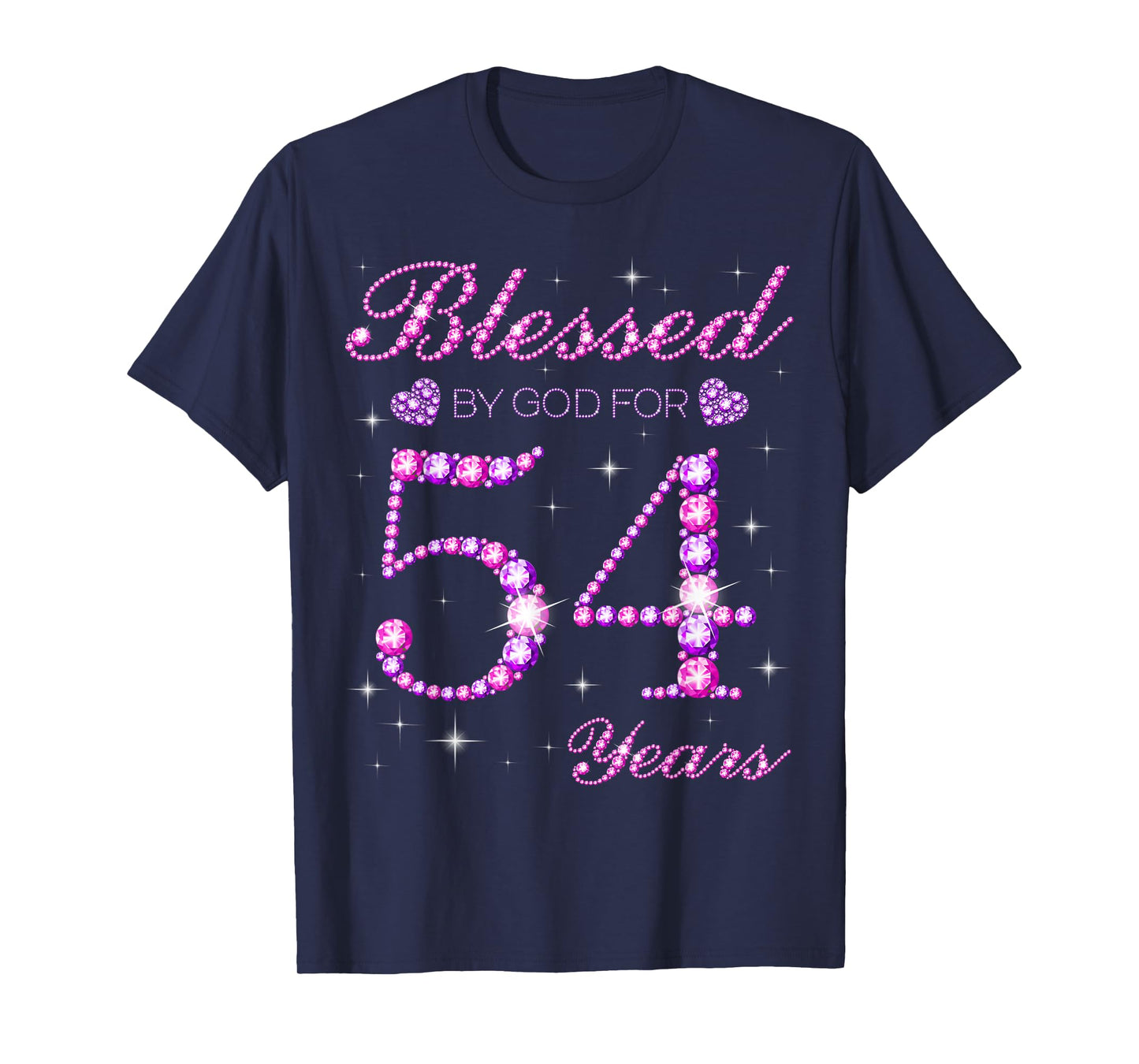 Blessed by God for 54 Years Old 54th Birthday Party T-Shirt