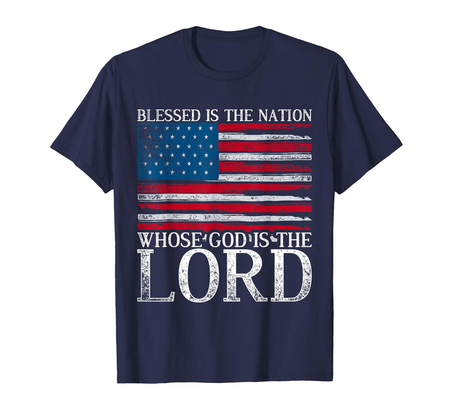 Christian American Nation USA Flag Bible Patriotic Prayer T-Shirt