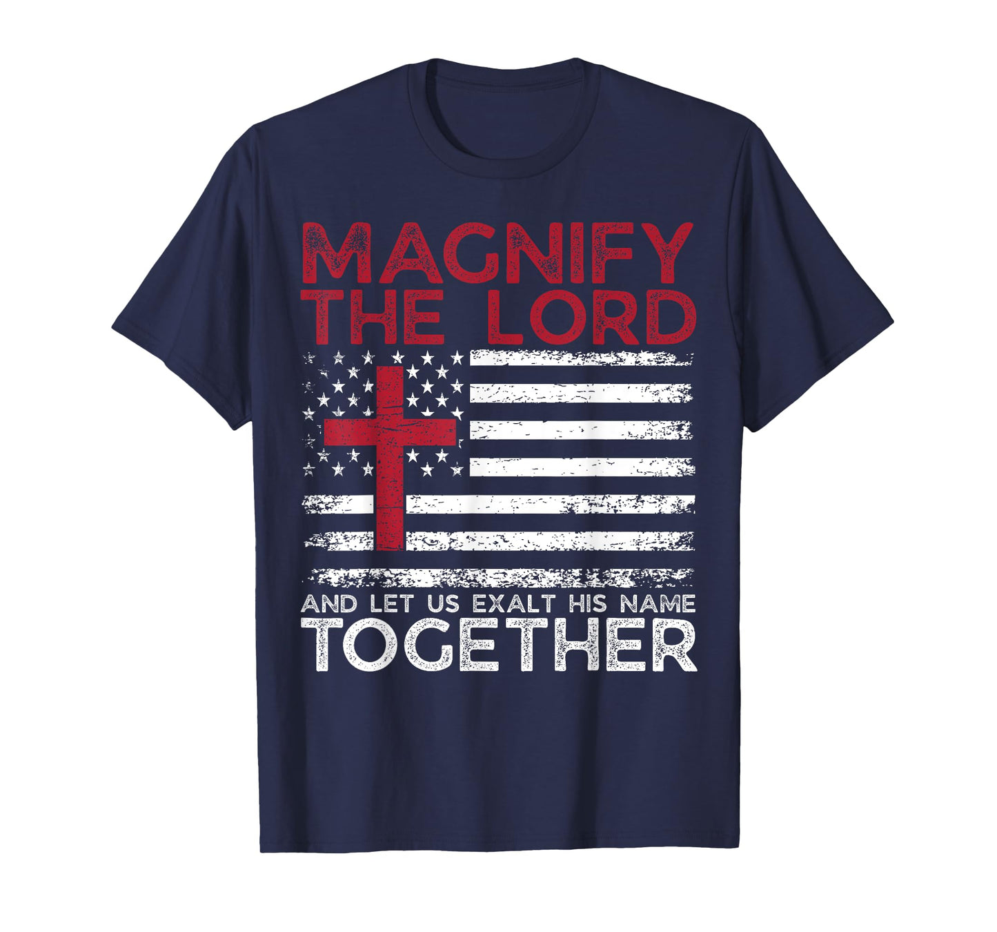 Magnify The Lord Exalt Him Together Psalm 34:3 VBS 2025 T-Shirt