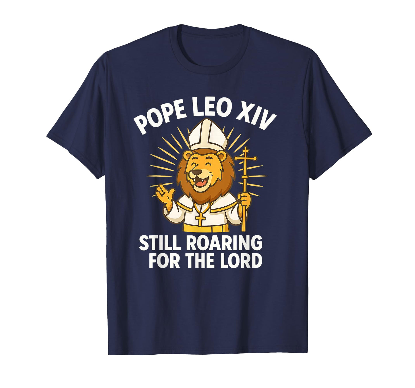 Pope Leo XIV Roaring Lion For The Lord Kid Boys Girls Gifts T-Shirt