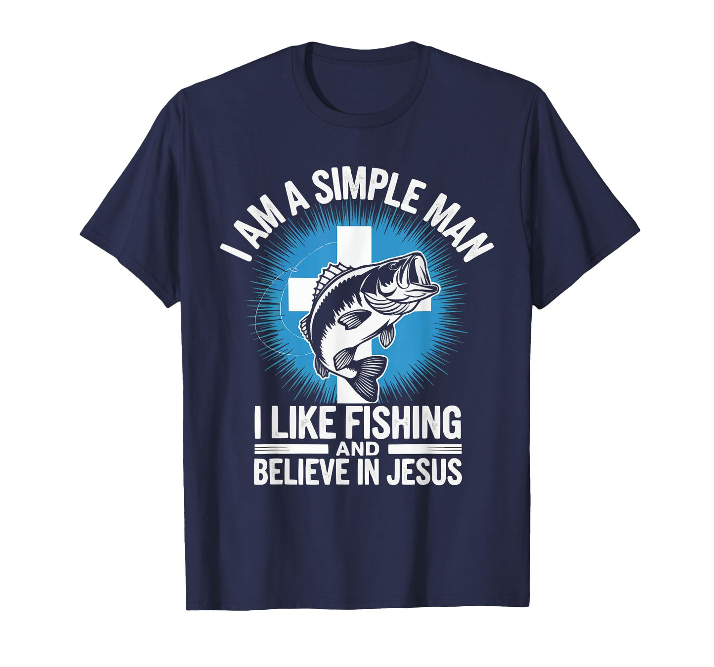 Fishing Jesus Christ Religion Christian Fisher Christianity T-Shirt