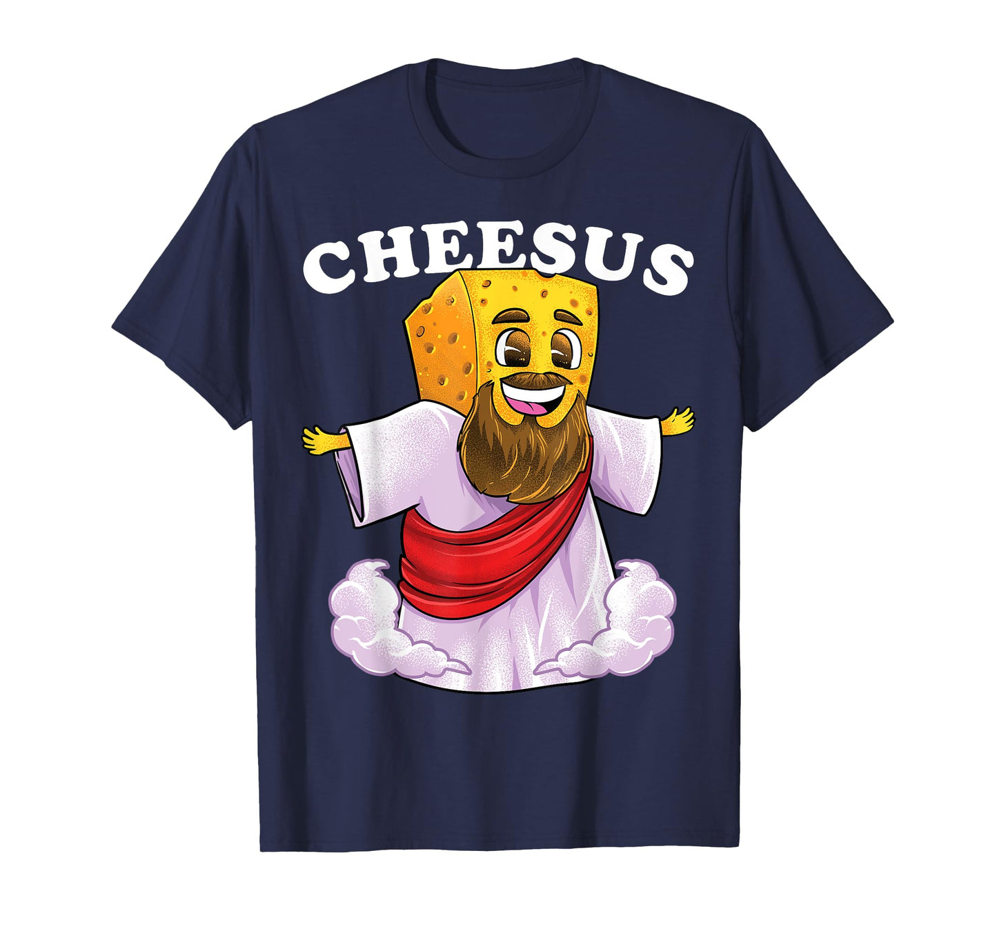 Cheesus Christ Funny Cheese Jesus Christian Pun Christmas T-Shirt