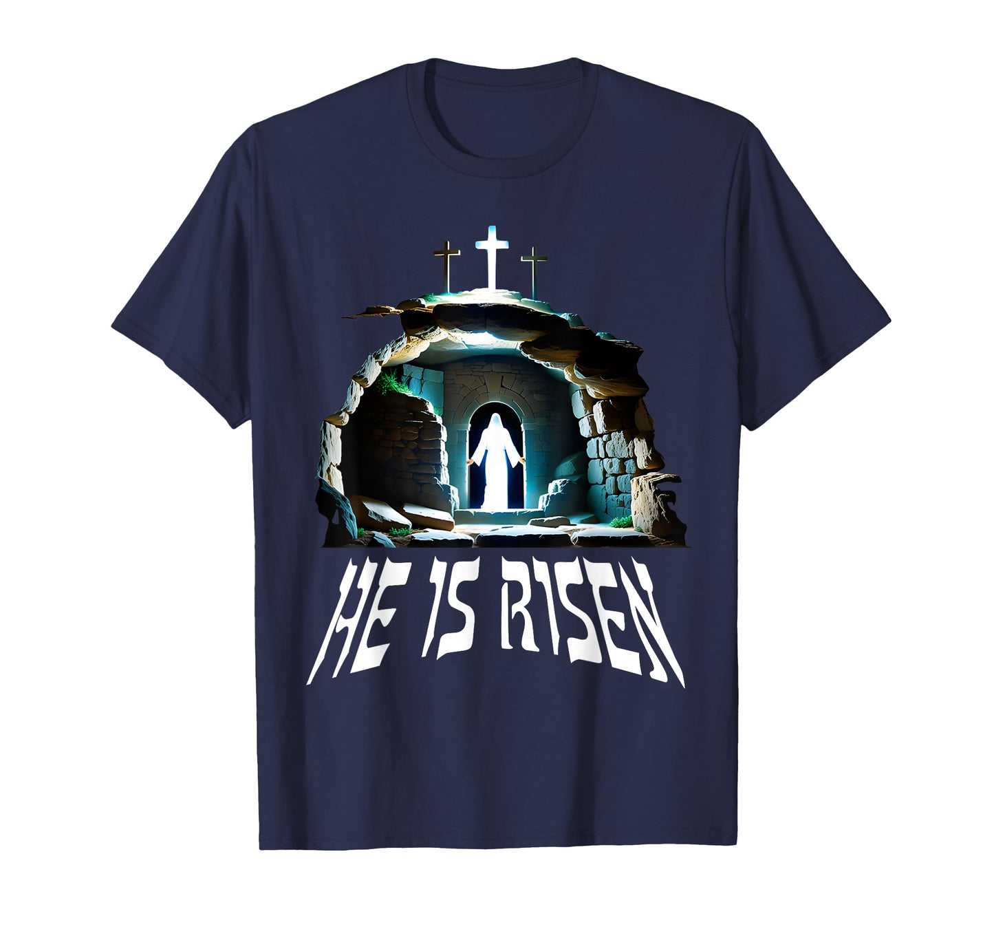 Resurrection Jesus Empty Tomb He Is Risen Glory tee T-Shirt
