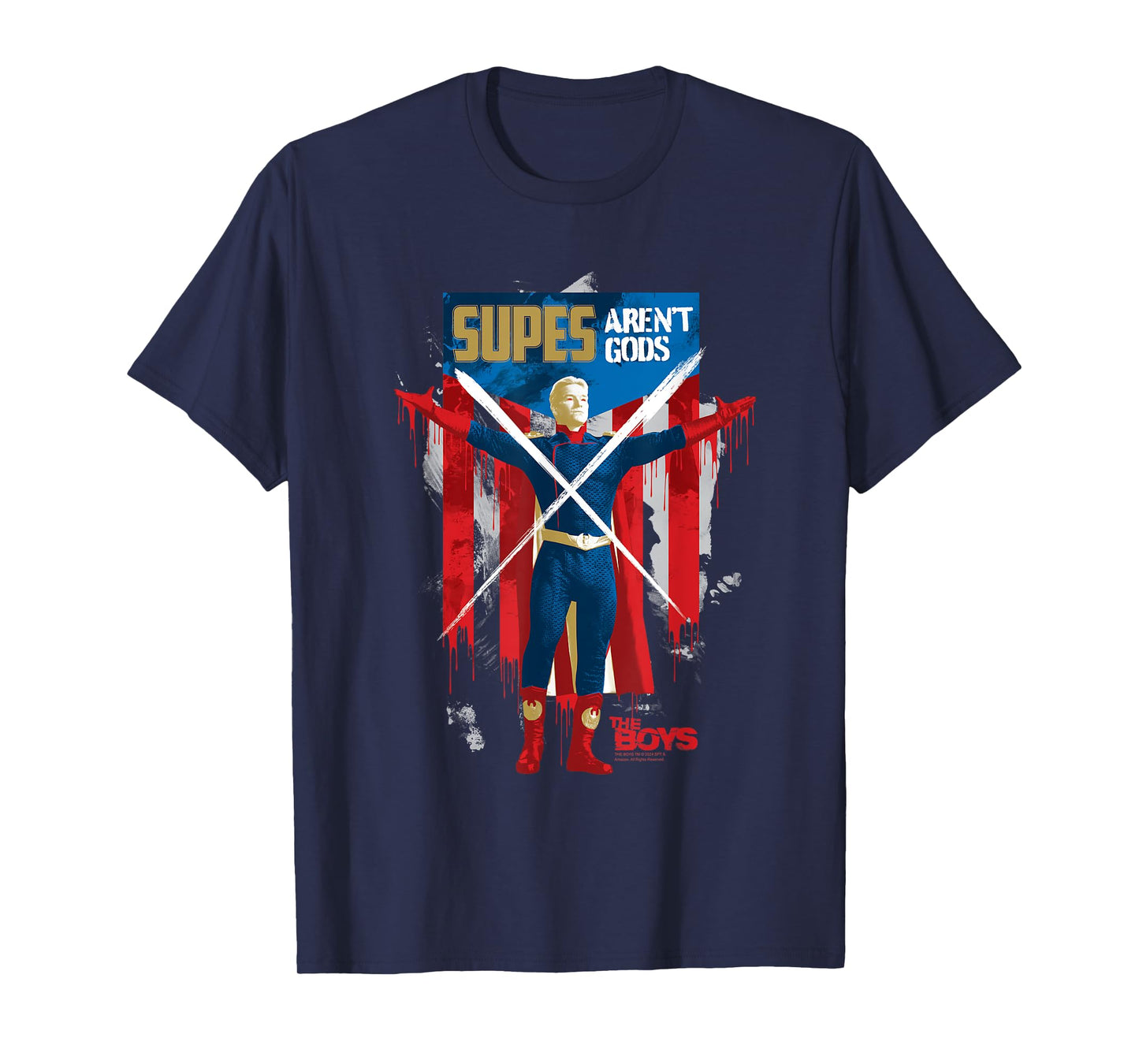 The Boys Homelander Supes Aren't Gods Season 4 Superhero T-Shirt