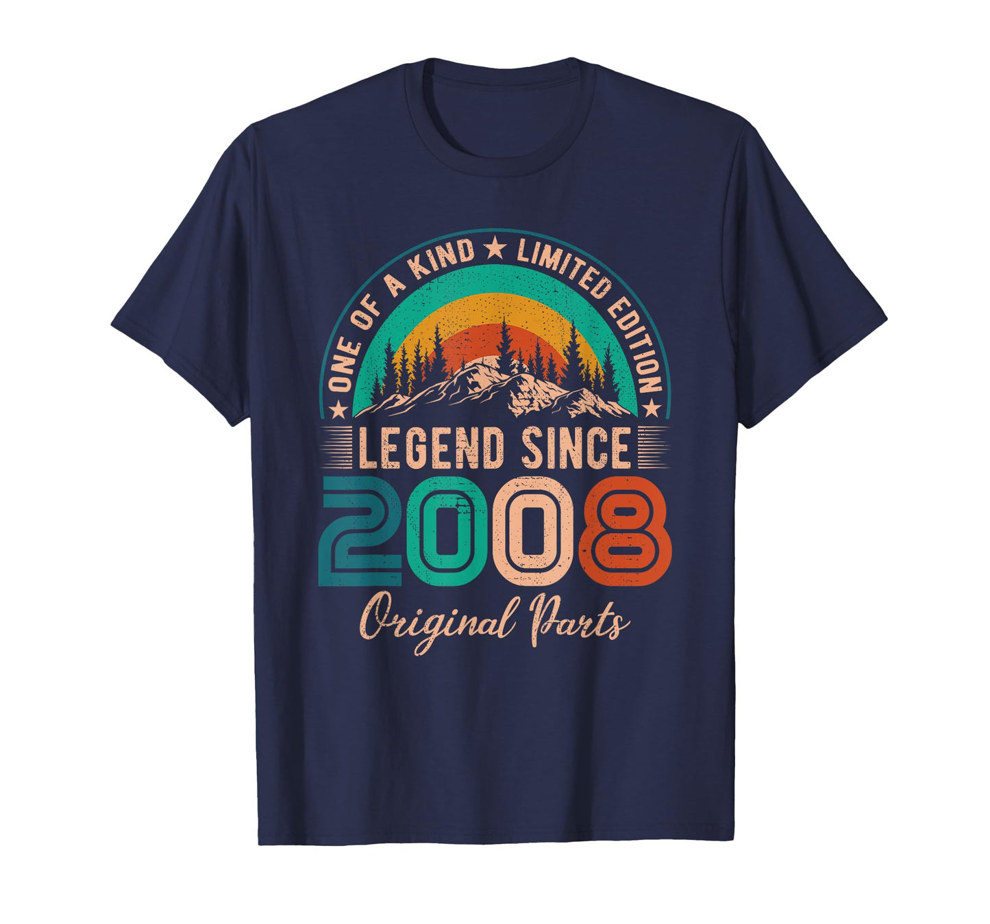 Legend Since 2008 Birthday Retro Born in 2008 T-Shirt