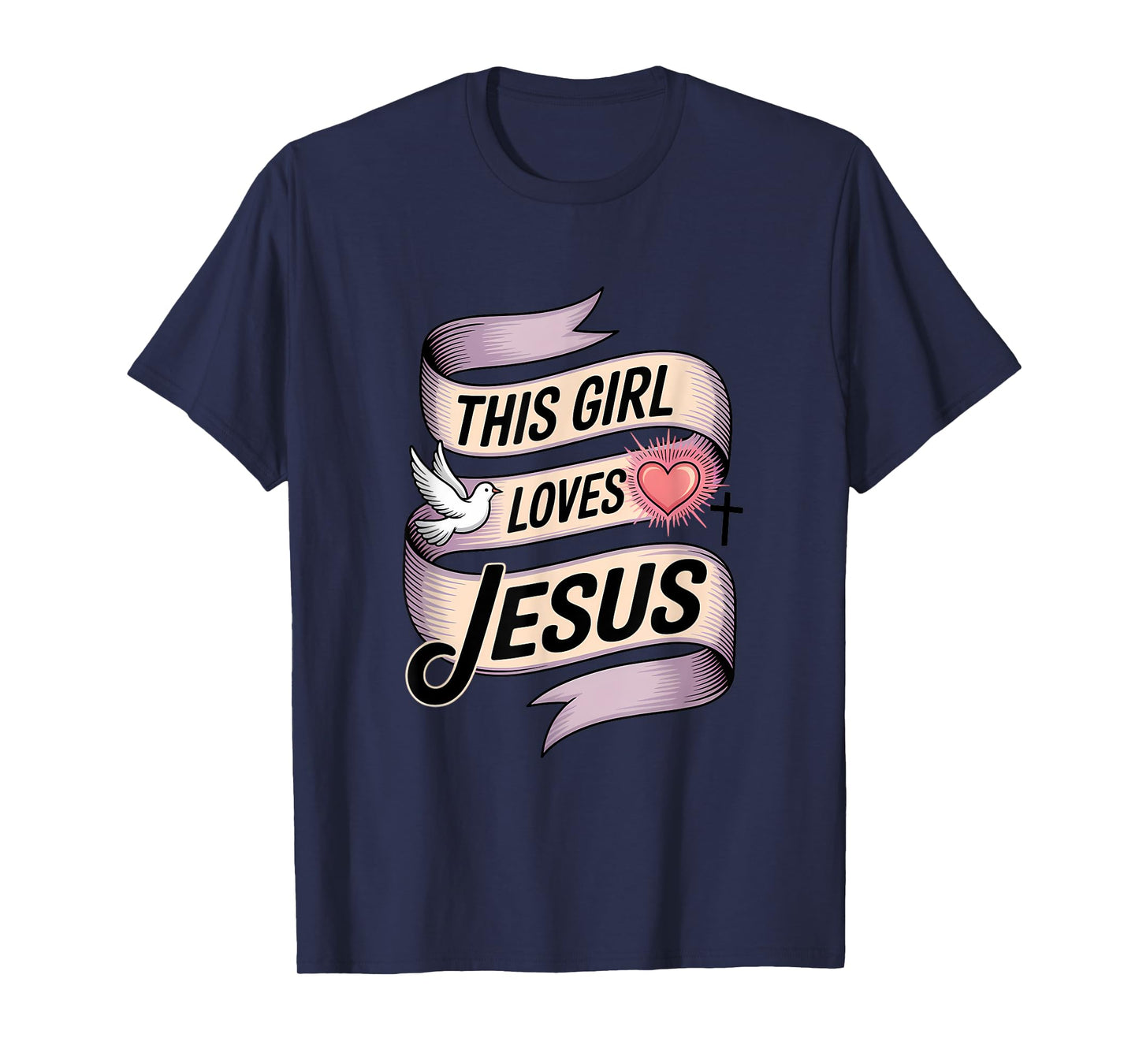 This Girl Loves Jesus Christian Girl Jesus T-Shirt