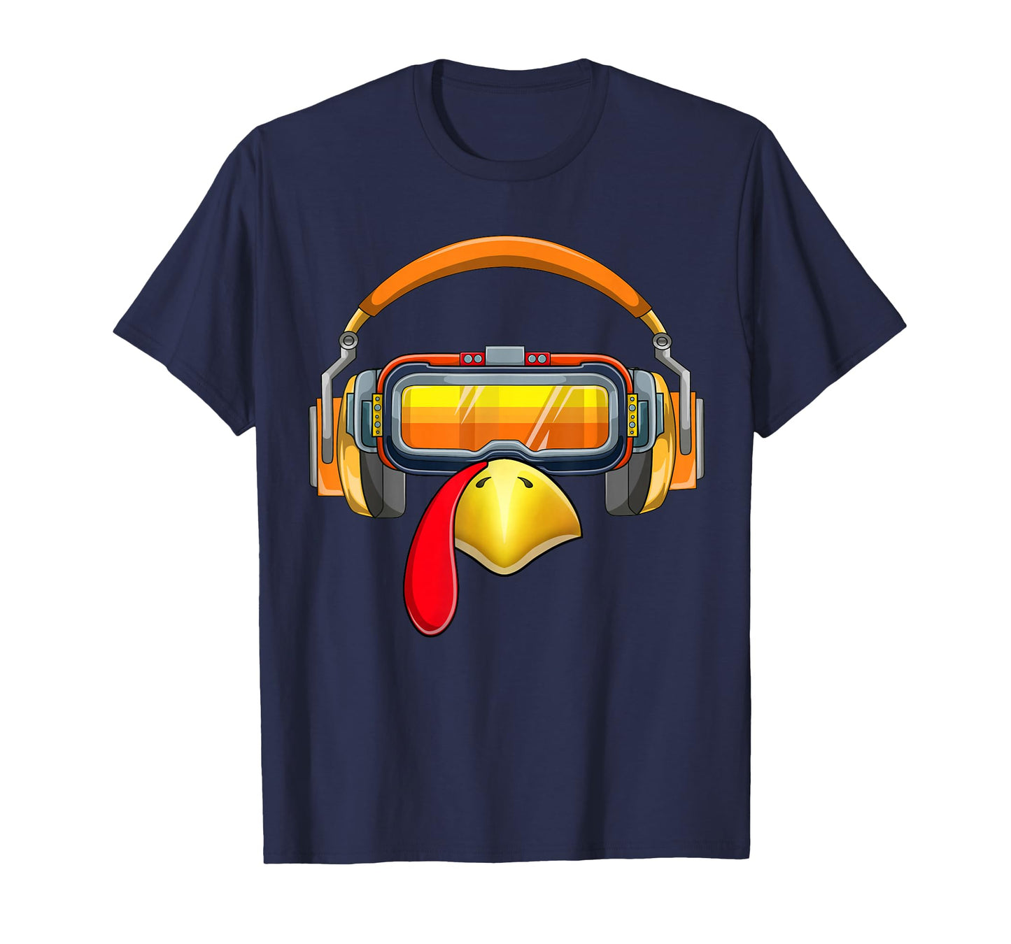 Thanksgiving Turkey Face VR Glasses T-Shirt