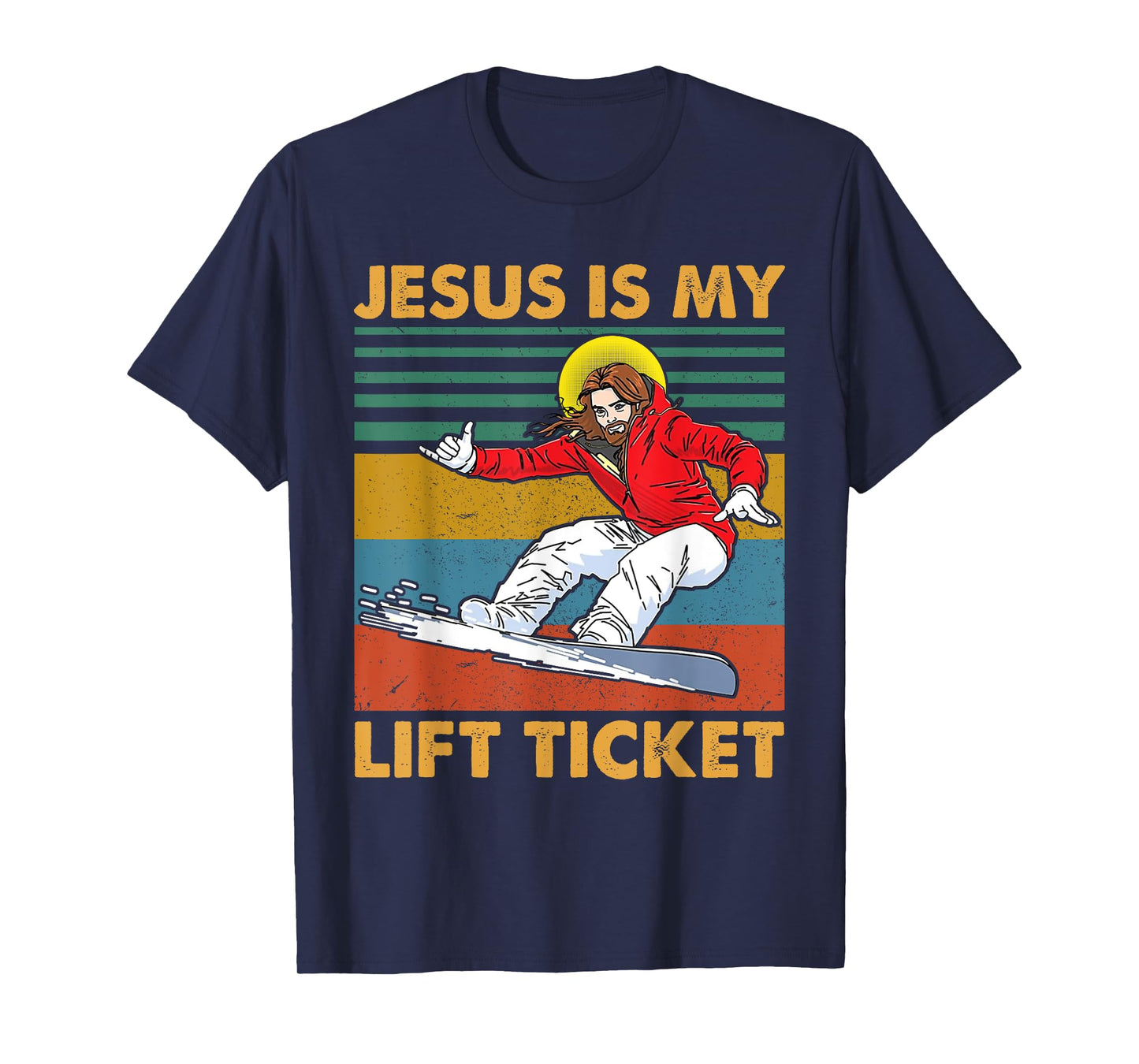 Vintage Jesus Is My Lift Ticket Christian Gift T-Shirt