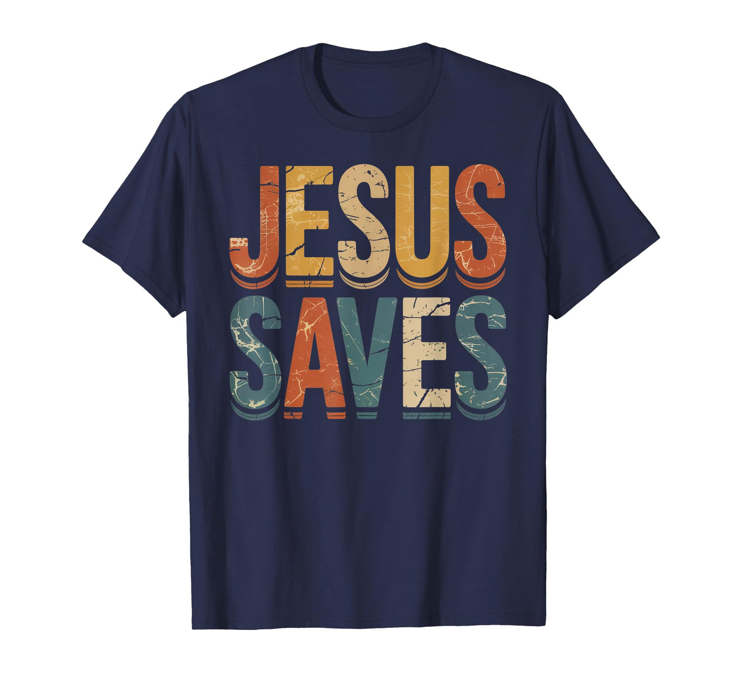 Jesus Saves Cross Christian Religious Faith Mens T-Shirt