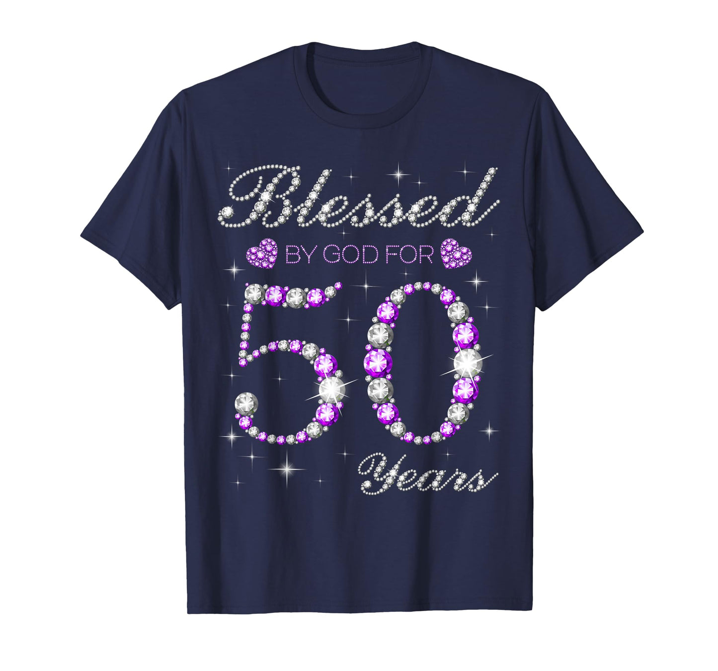 Blessed By God For 50 Years Old 50th Birthday Party B-day T-Shirt