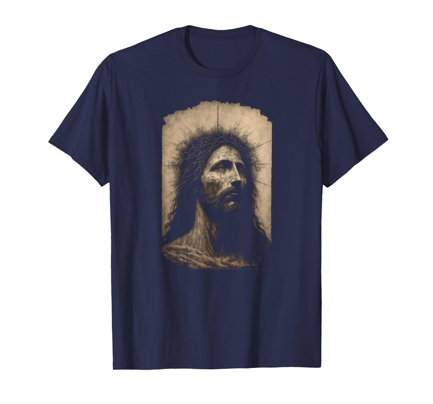 Biblical Christ Catholic Jesus Shroud of Turin Aesthetic T-Shirt