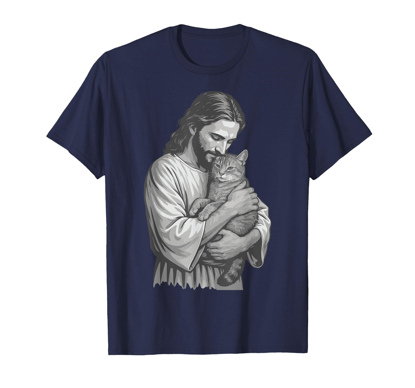 Jesus Holding Cat T-Shirt