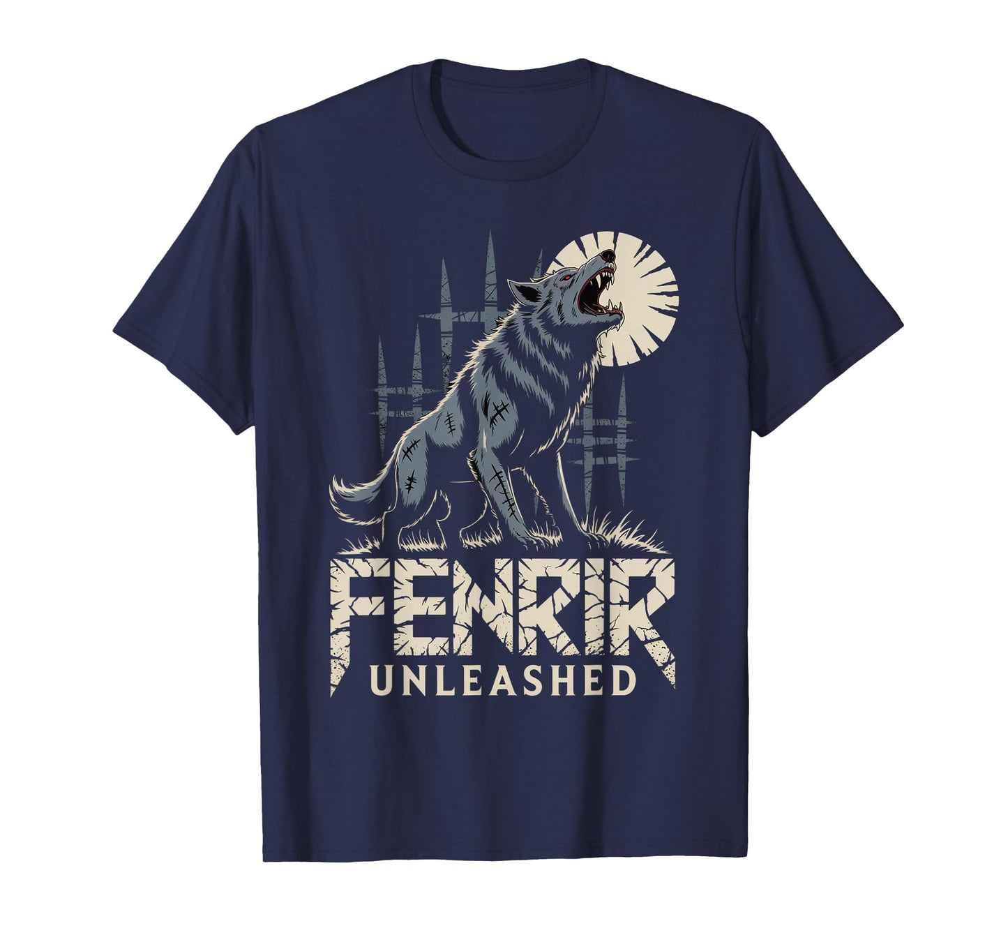 Viking Fenrir Wolf Norse Mythology Celtic - Howling Wolf T-Shirt