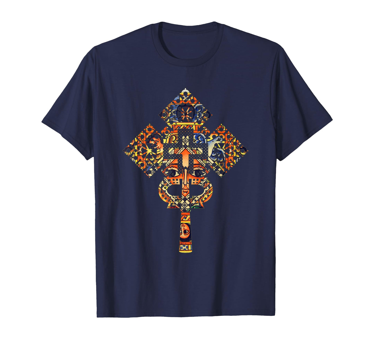 Ethiopian Christian art Christ in Glory Ethiopian Cross T-Shirt