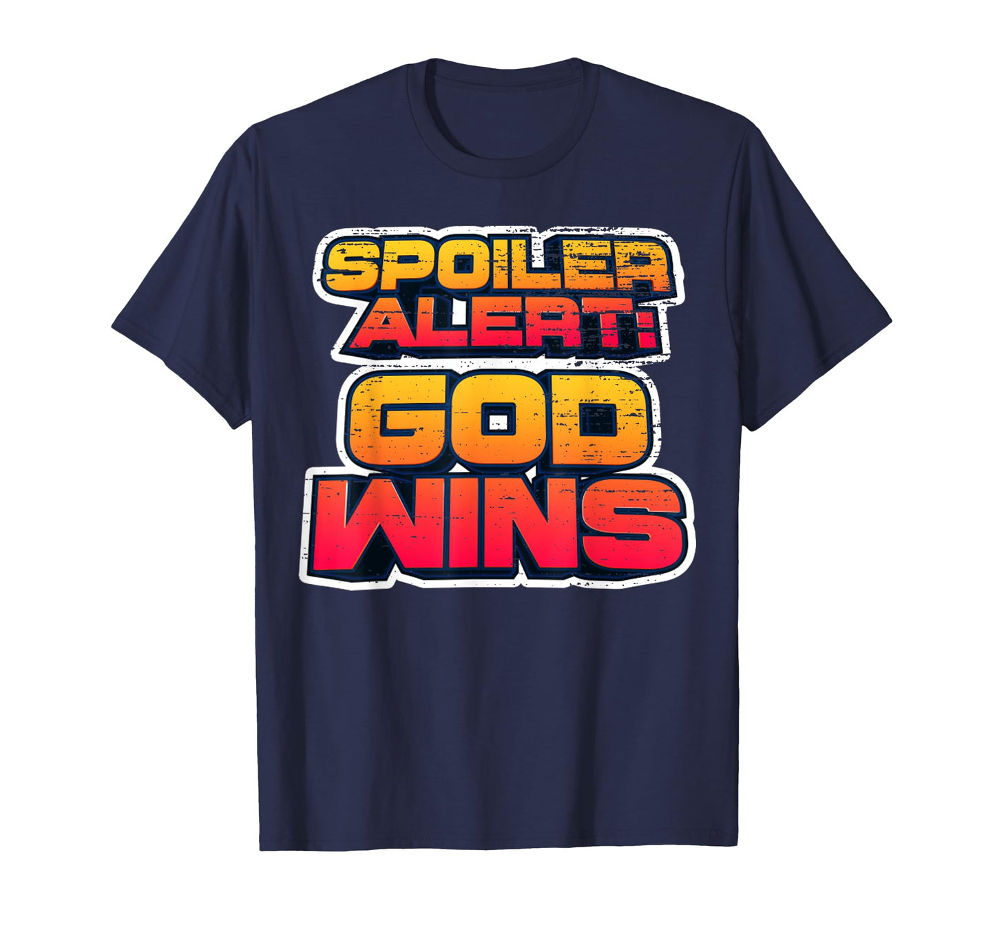Vintage God - Wins Shirt God Wins Christian Faith Lover-God T-Shirt