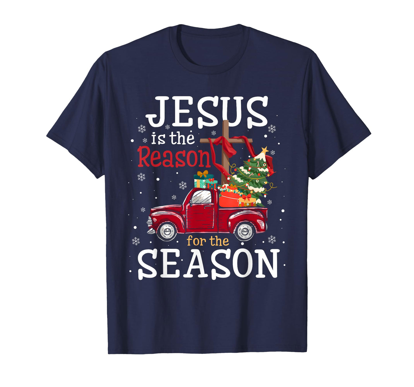 Jesus is The Reason for The Season Christian Faith Christmas T-Shirt