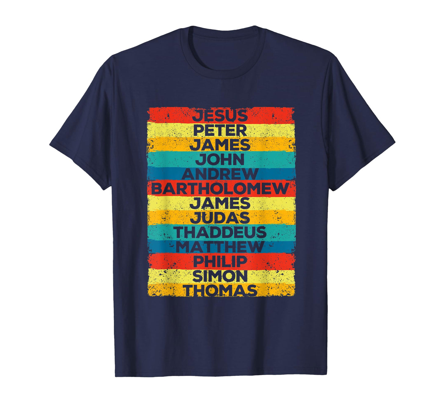Jesus Christ 12 Apostles Disciples Funny Christmas Religous T-Shirt