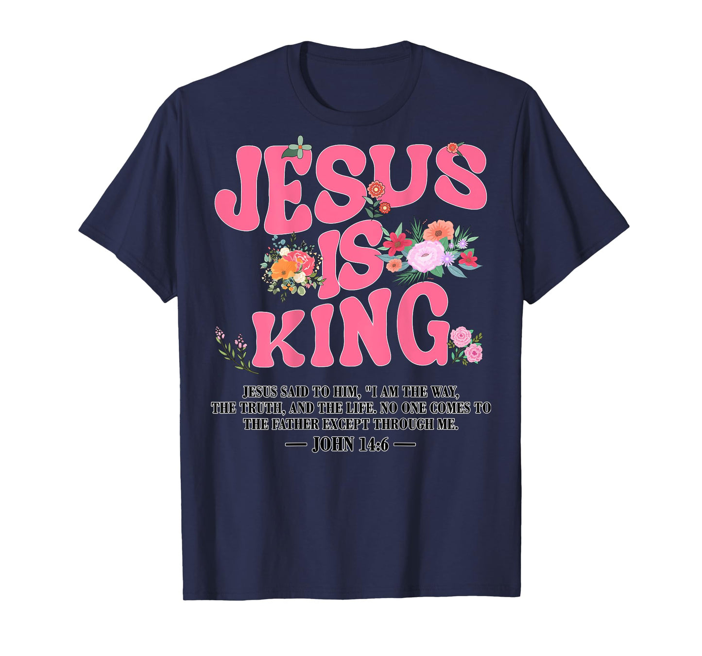 Girl Jesus Is King Pink Christian Toddler God Daughter Mom T-Shirt