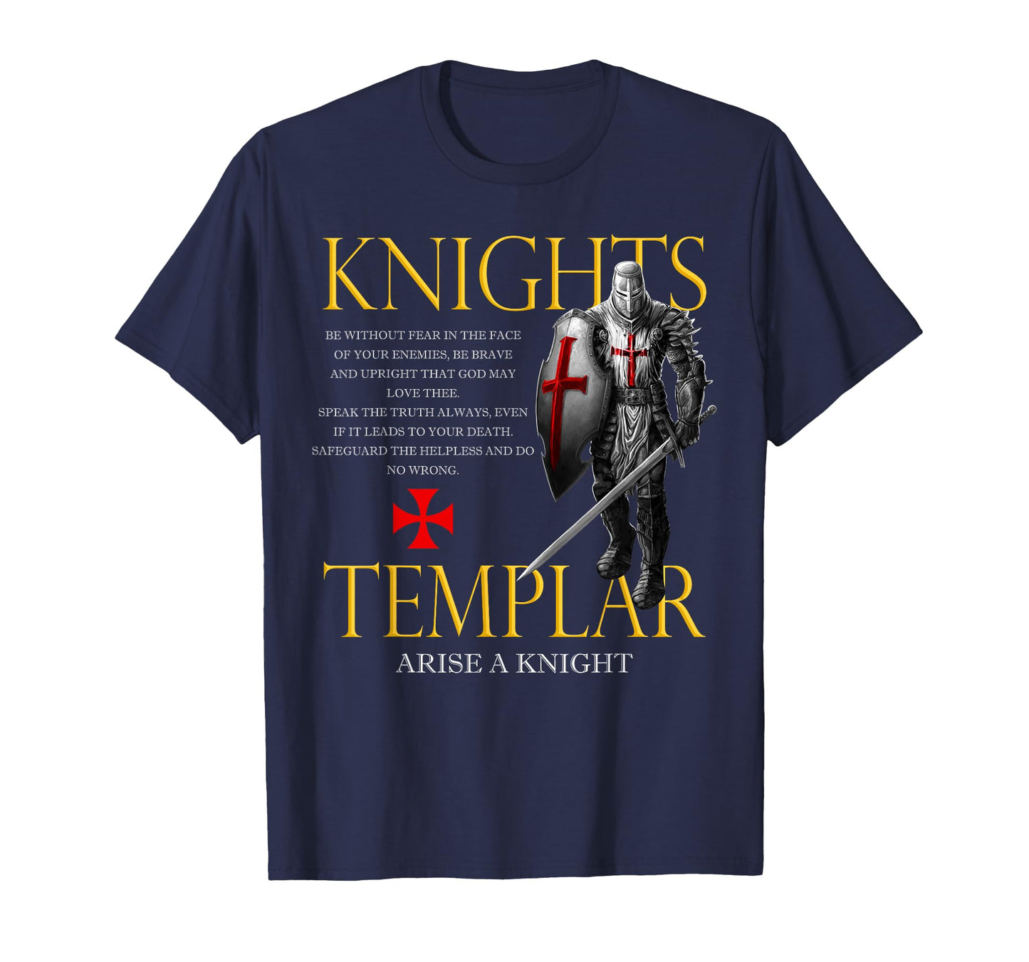 Knights Templar Christian Warrior For God Christian T-Shirt