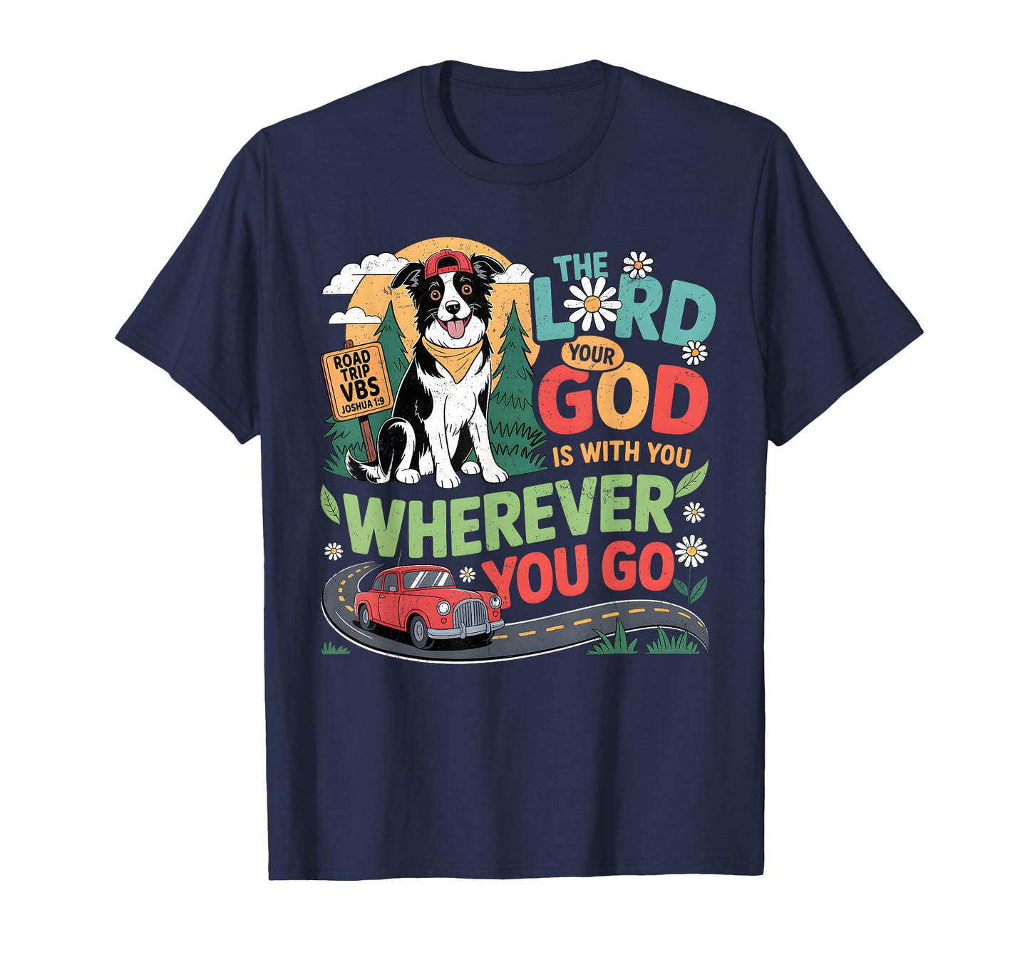 Road Trip VBS 2025 Christian Dog Bible Theme T-Shirt for Men Women Kids