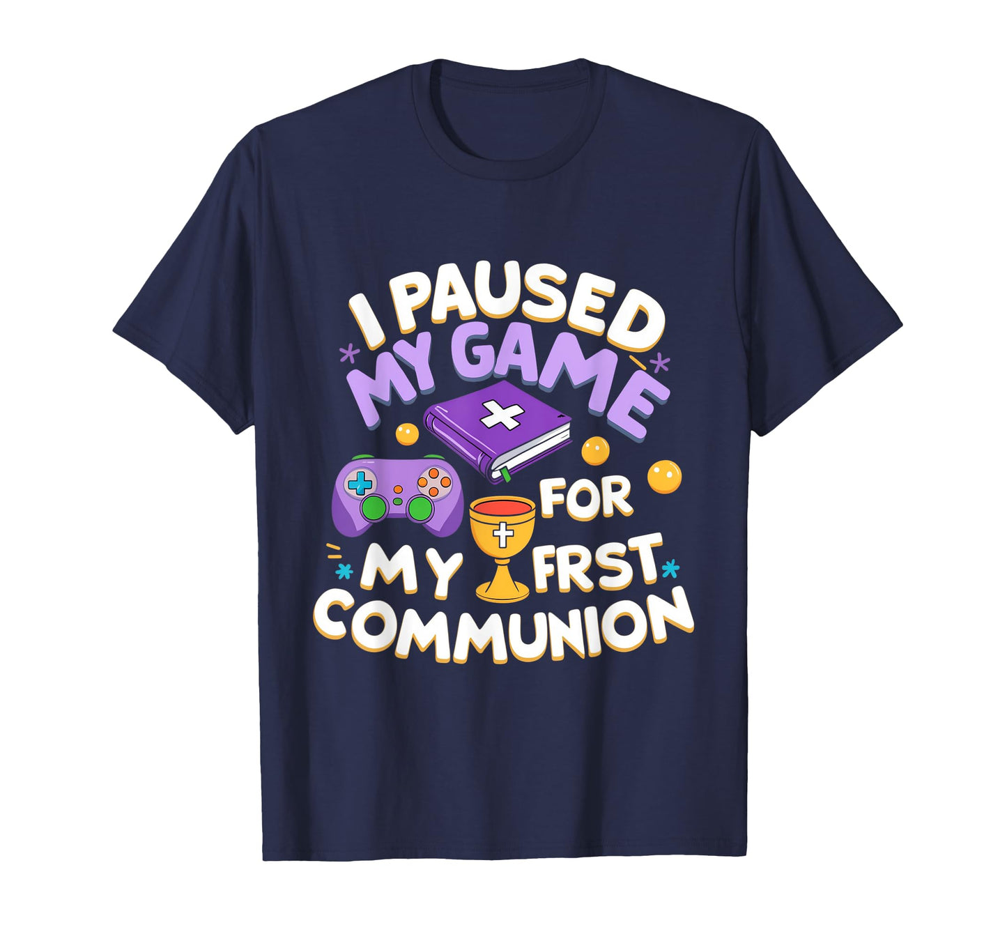 My First Communion Video Game Controller Boys Girls T-Shirt