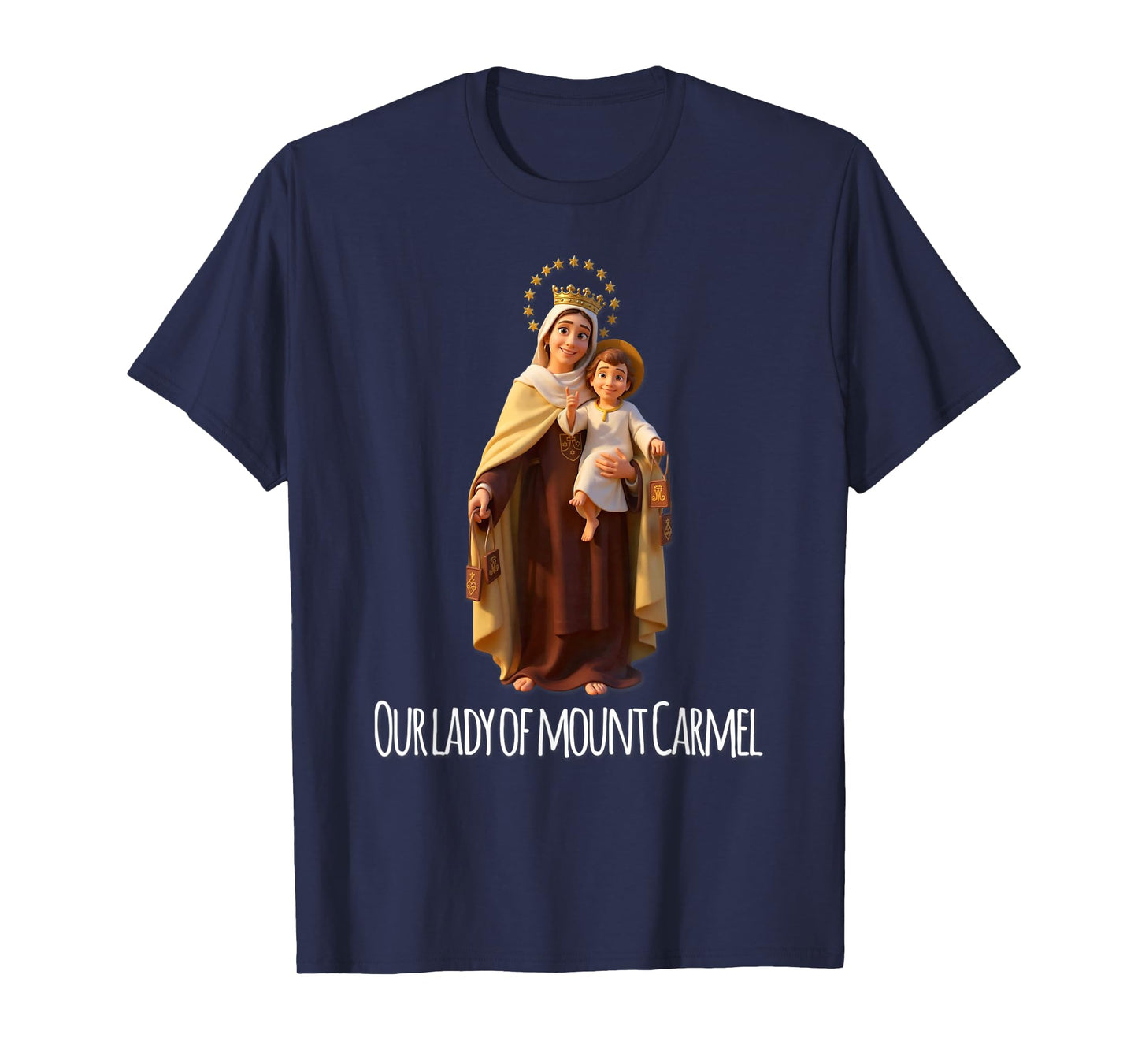 Our Lady of Mount Carmel Marian Catholic T-Shirt