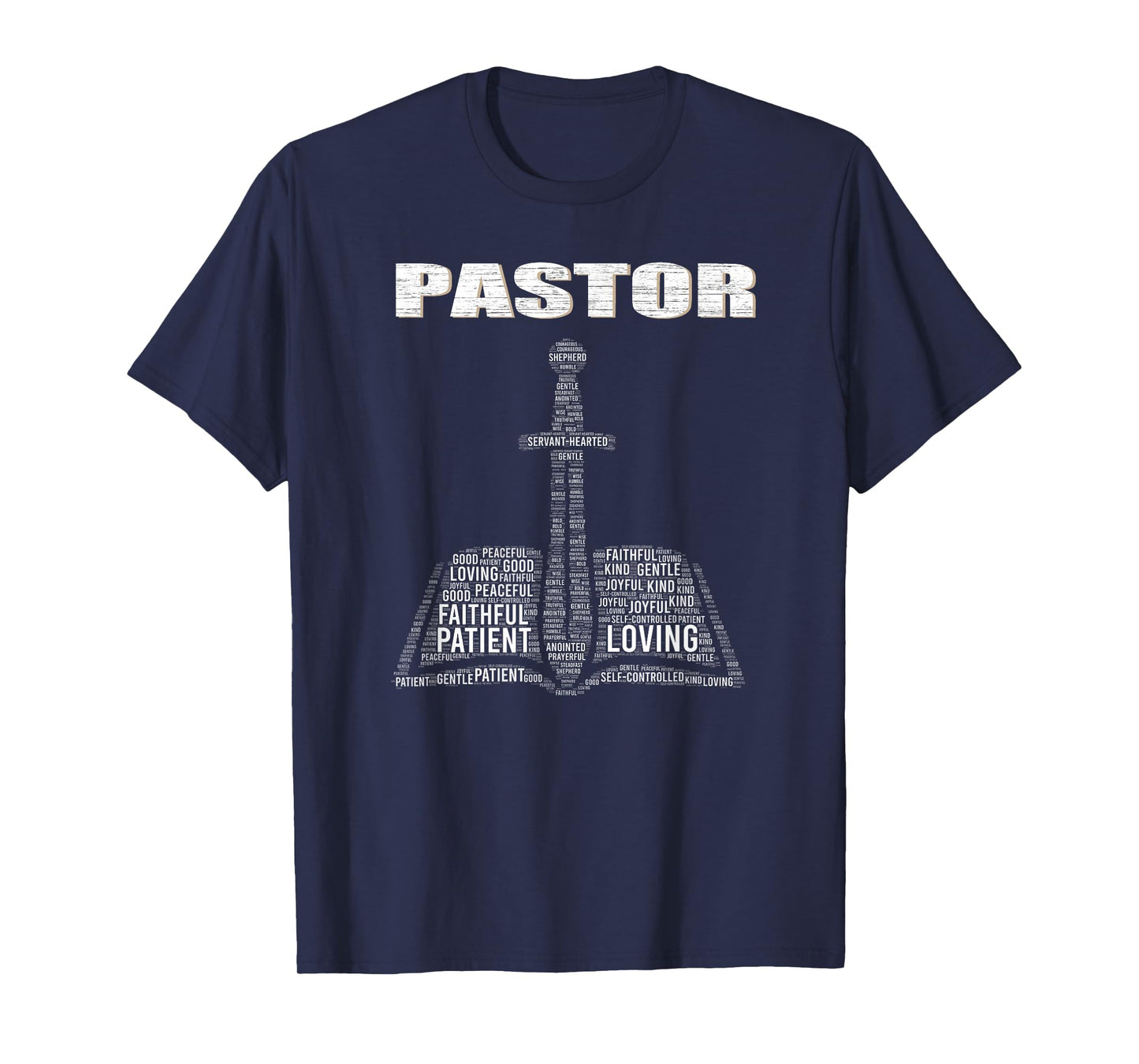 Christian Minister Word Cloud Church Pastor Appreciation Day T-Shirt