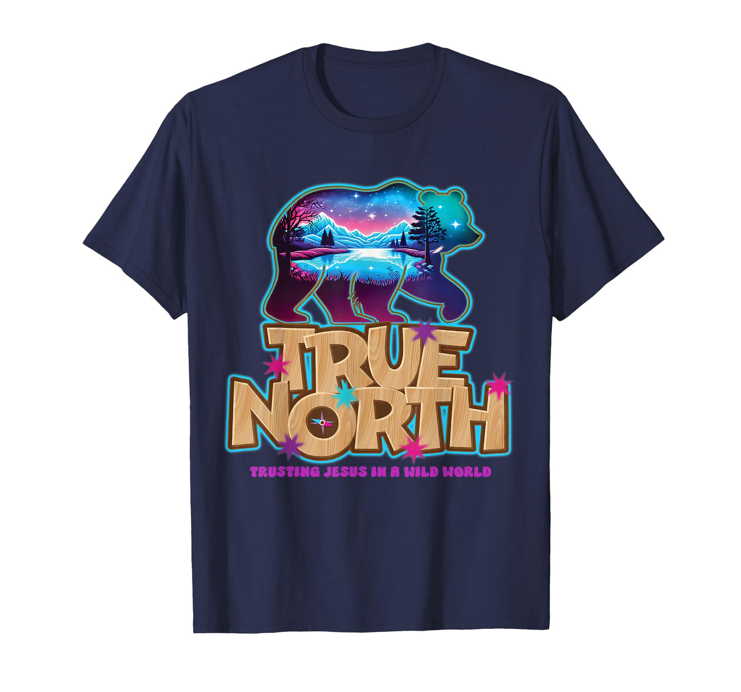 True North VBS 2025 Christian Trusting Jesus Wilderness T-Shirt