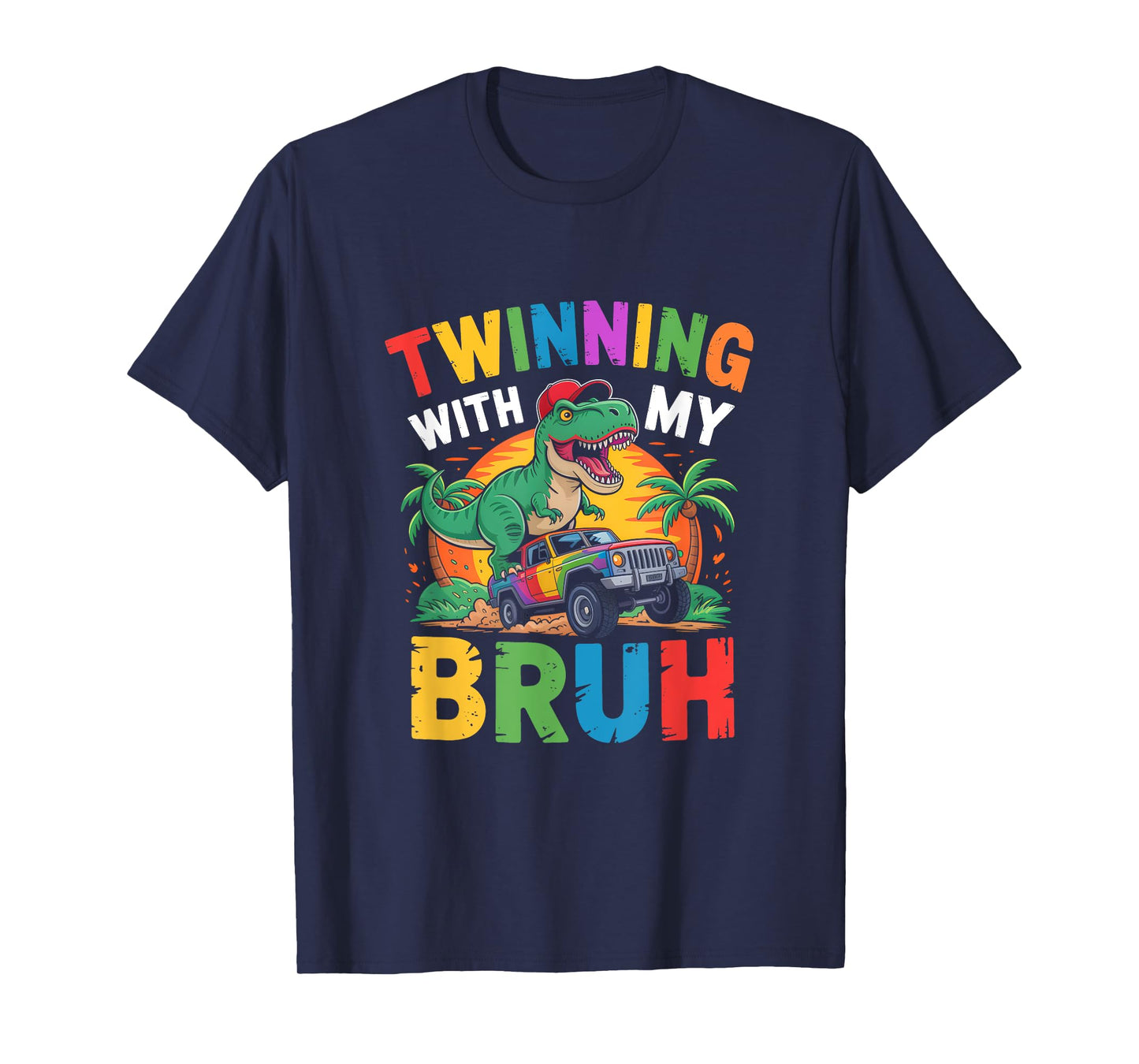 Twinning With My Bestie Kids Boys Funny Twin Day Spirit Week T-Shirt