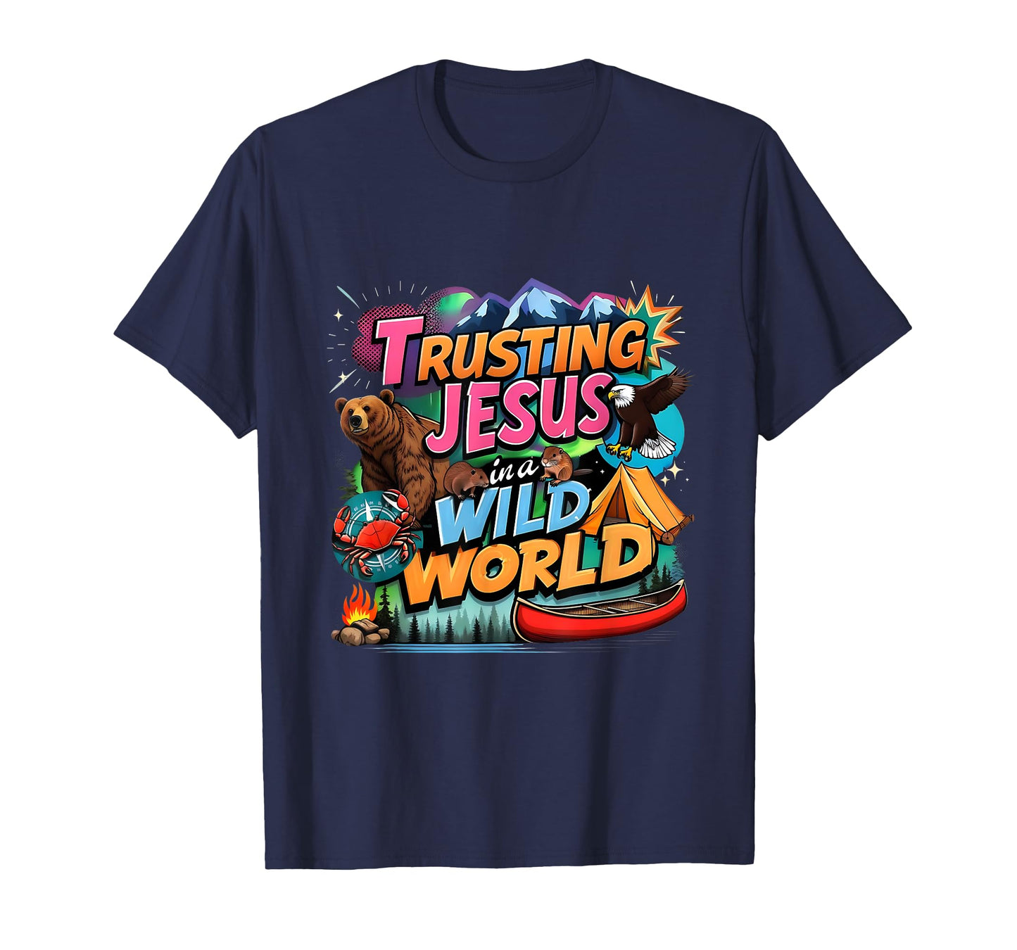 VBS 2025 Trusting Jesus Wild World Team Tee T-Shirt