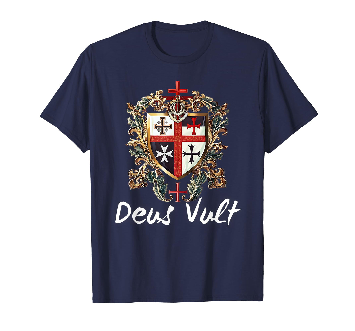 Catholic Knight Templar Crusader Cross Latin T-Shirt
