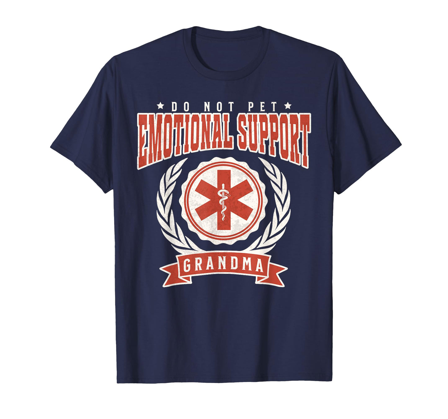 Emotional Support Grandma Grandmother Funny Grandparents Day T-Shirt