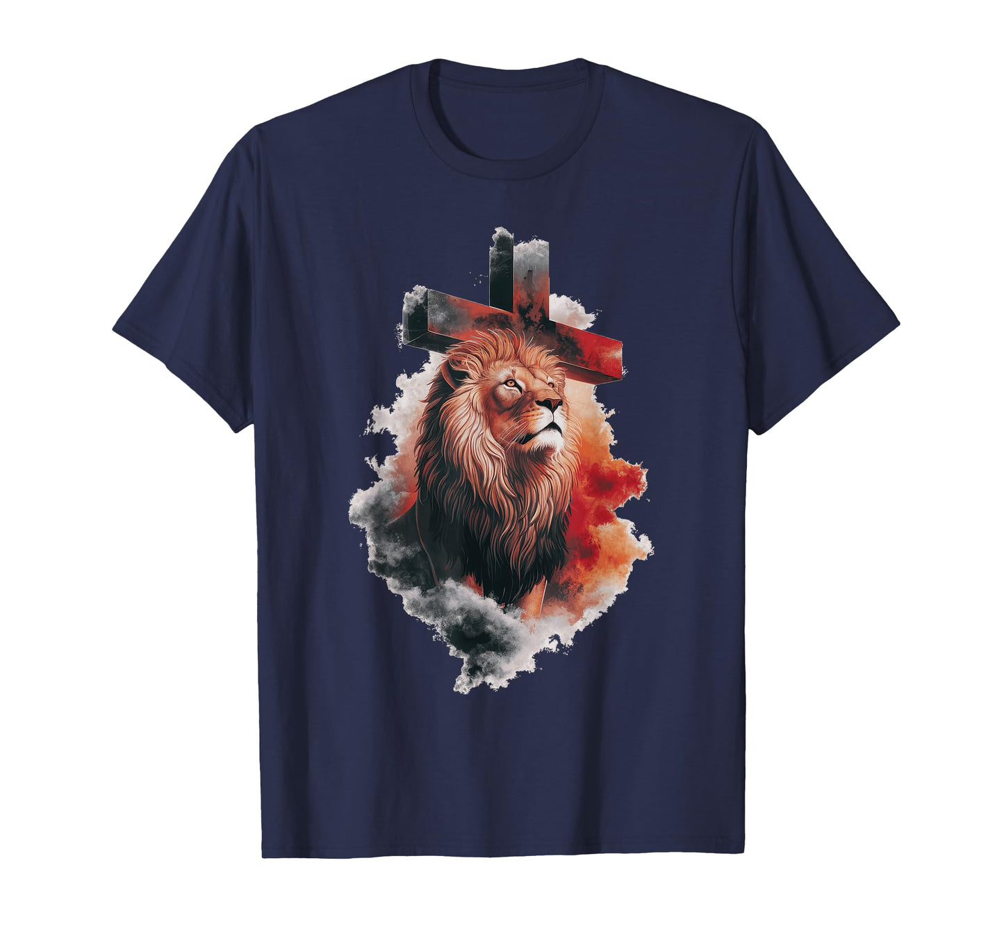 Lion of Judah Christian Cross T-Shirt