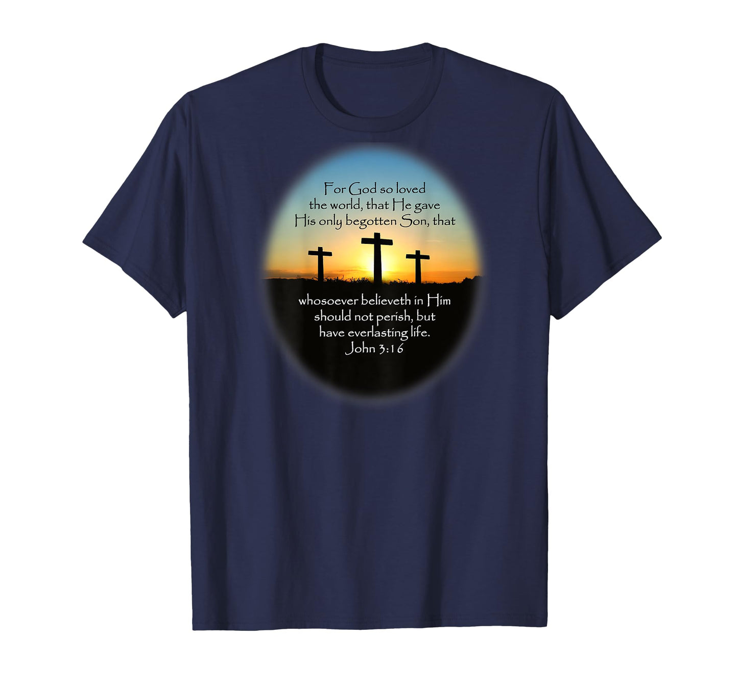 John 3:16 KJV Bible (Printed on back) T-Shirt