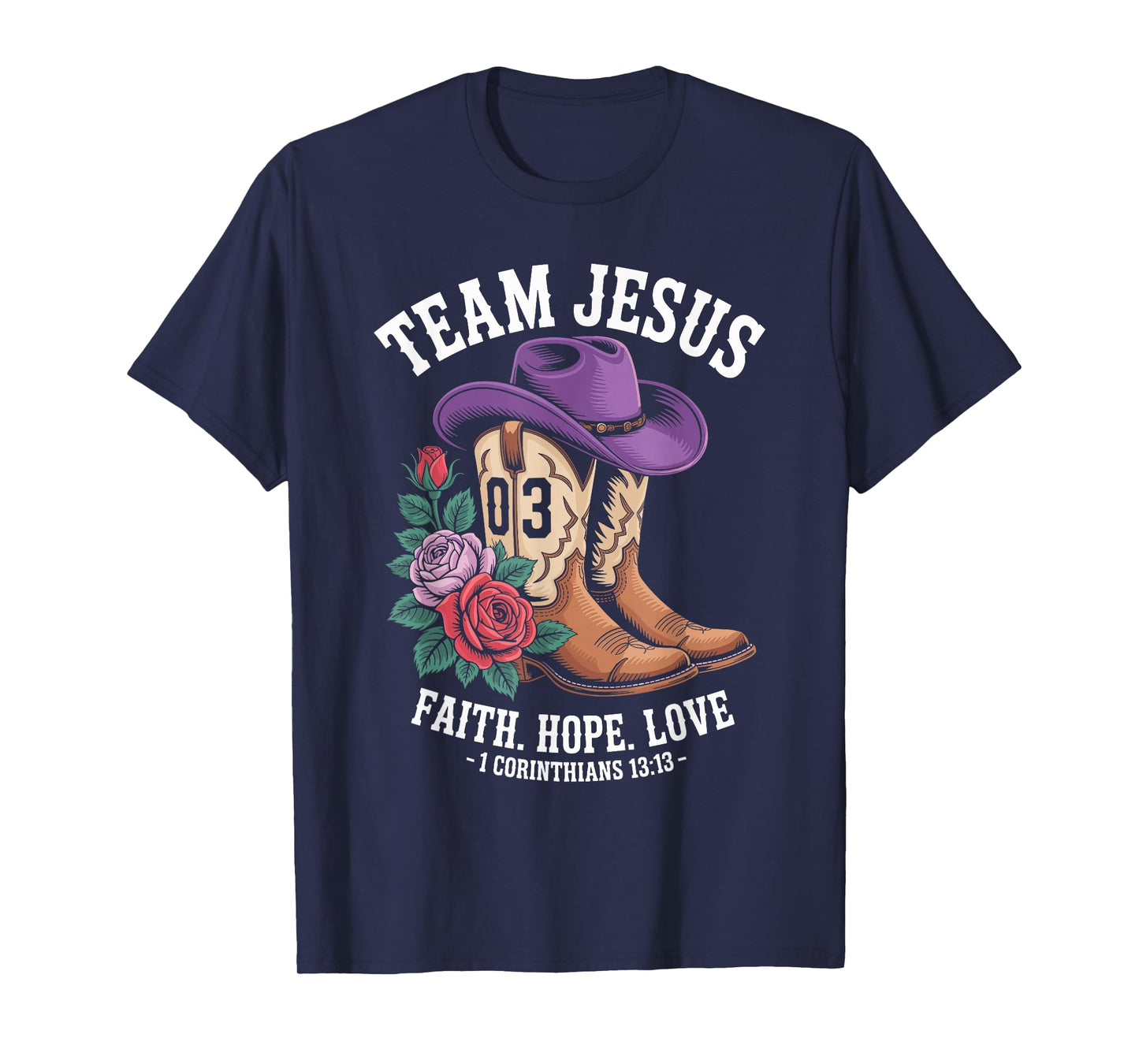 Christian - Team Jesus 03 Faith Hope Love T-Shirt