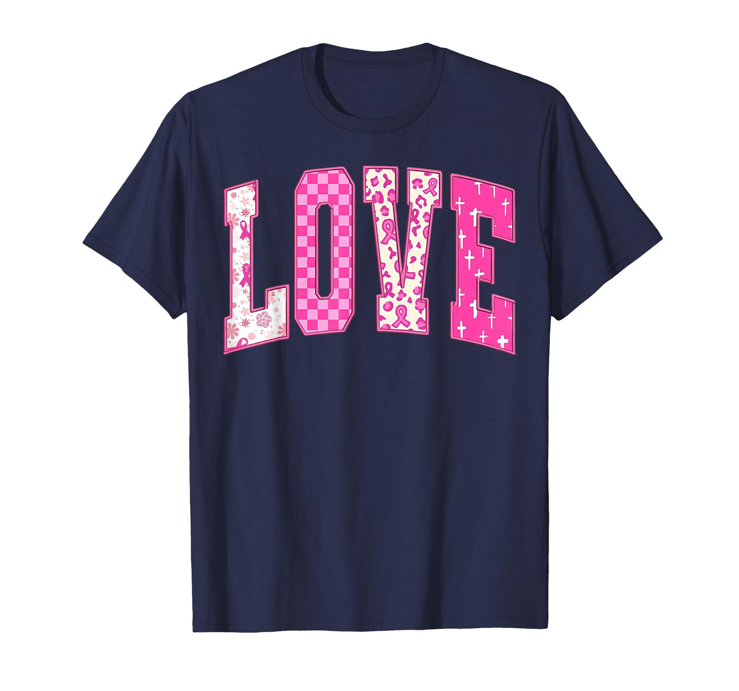 Breast Cancer Christian Fight Hope Faith Love Matching Group T-Shirt