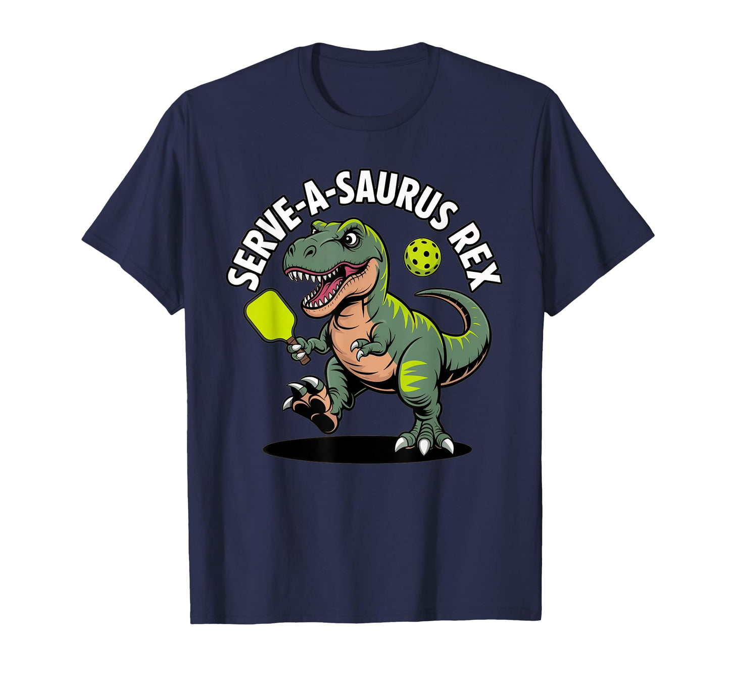 Funny Pickleball Shirt Dinosaur T-Rex Men Women Player Lover T-Shirt