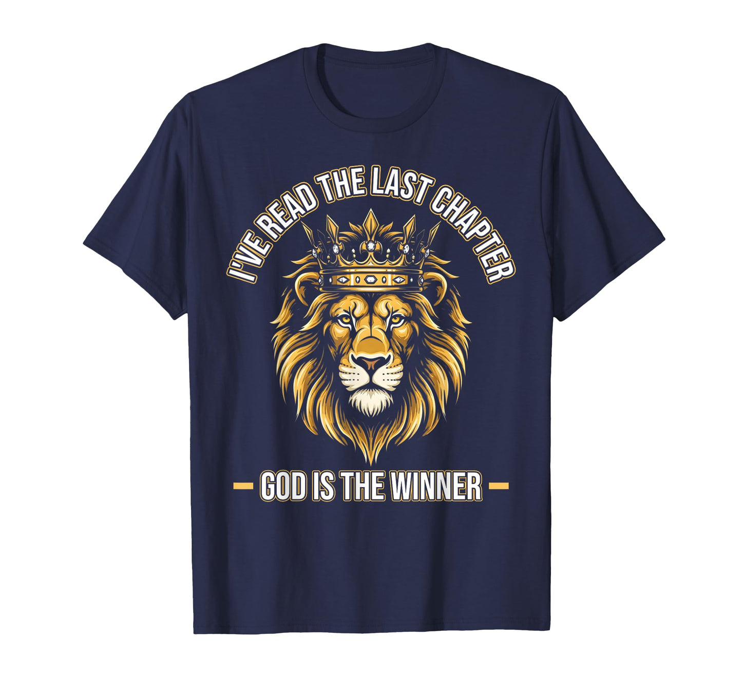 God Is the Winner – Bold Christian Lion of Judah Design T-Shirt