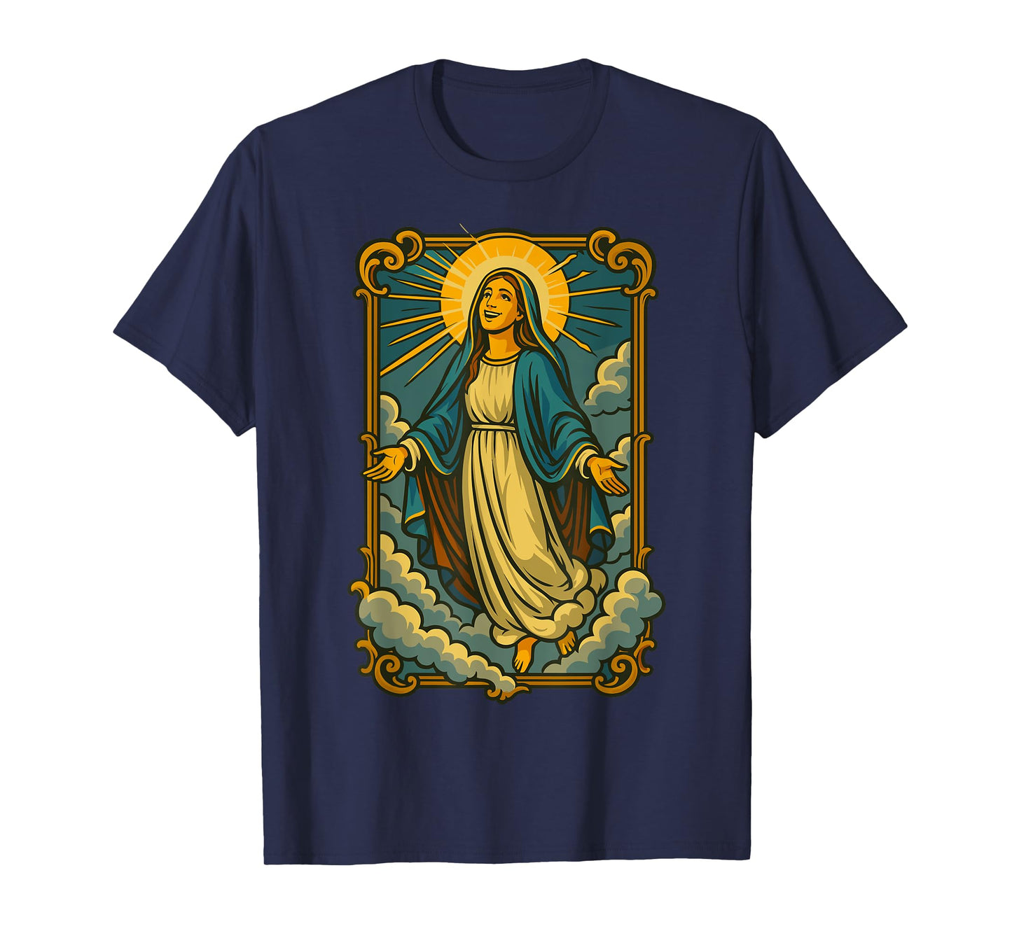 Assumption of Mary Blessed Mother Catholic Religious Faith T-Shirt