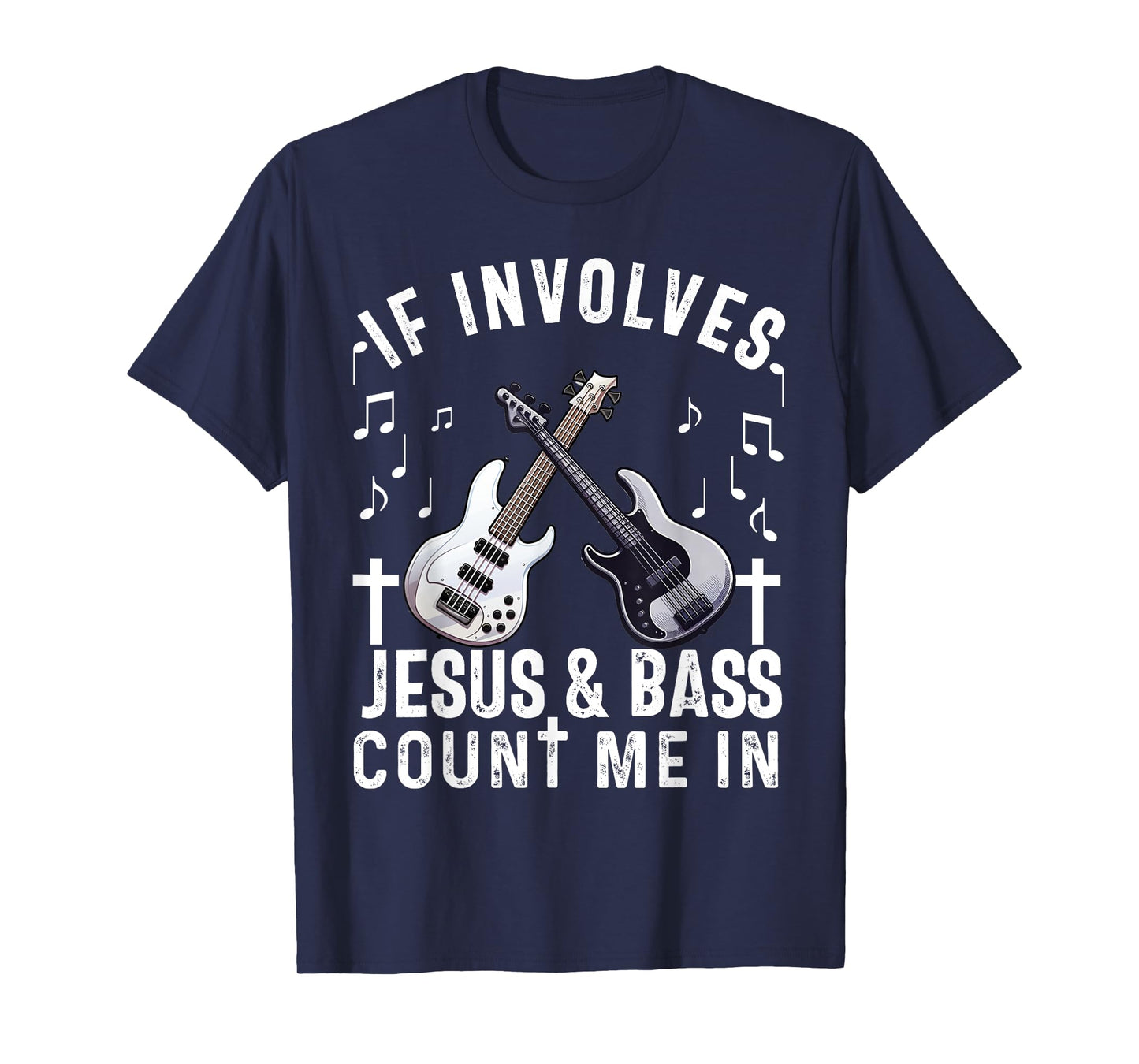 Christian Bass Guitar Player Worship Jesus Bassist Music T-Shirt