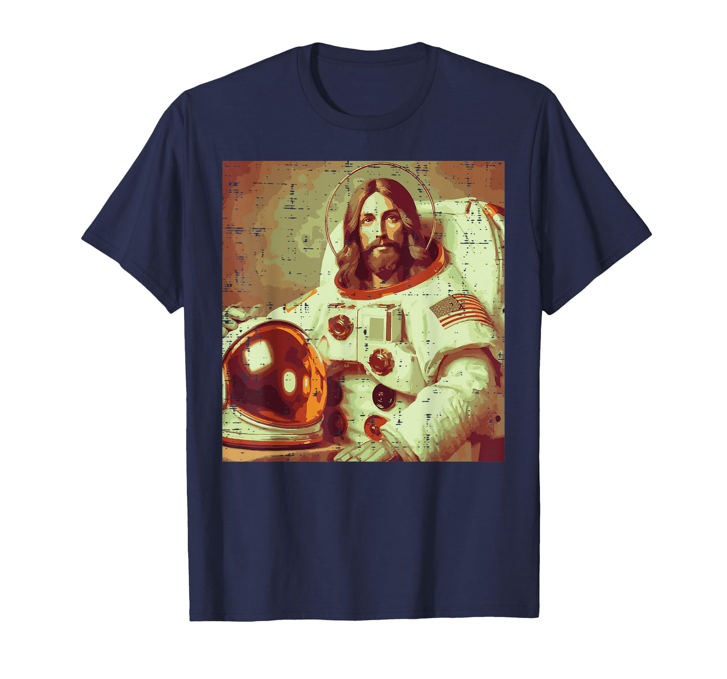 Astronaut Jesus God Space Religious Christian Men Women Kids T-Shirt