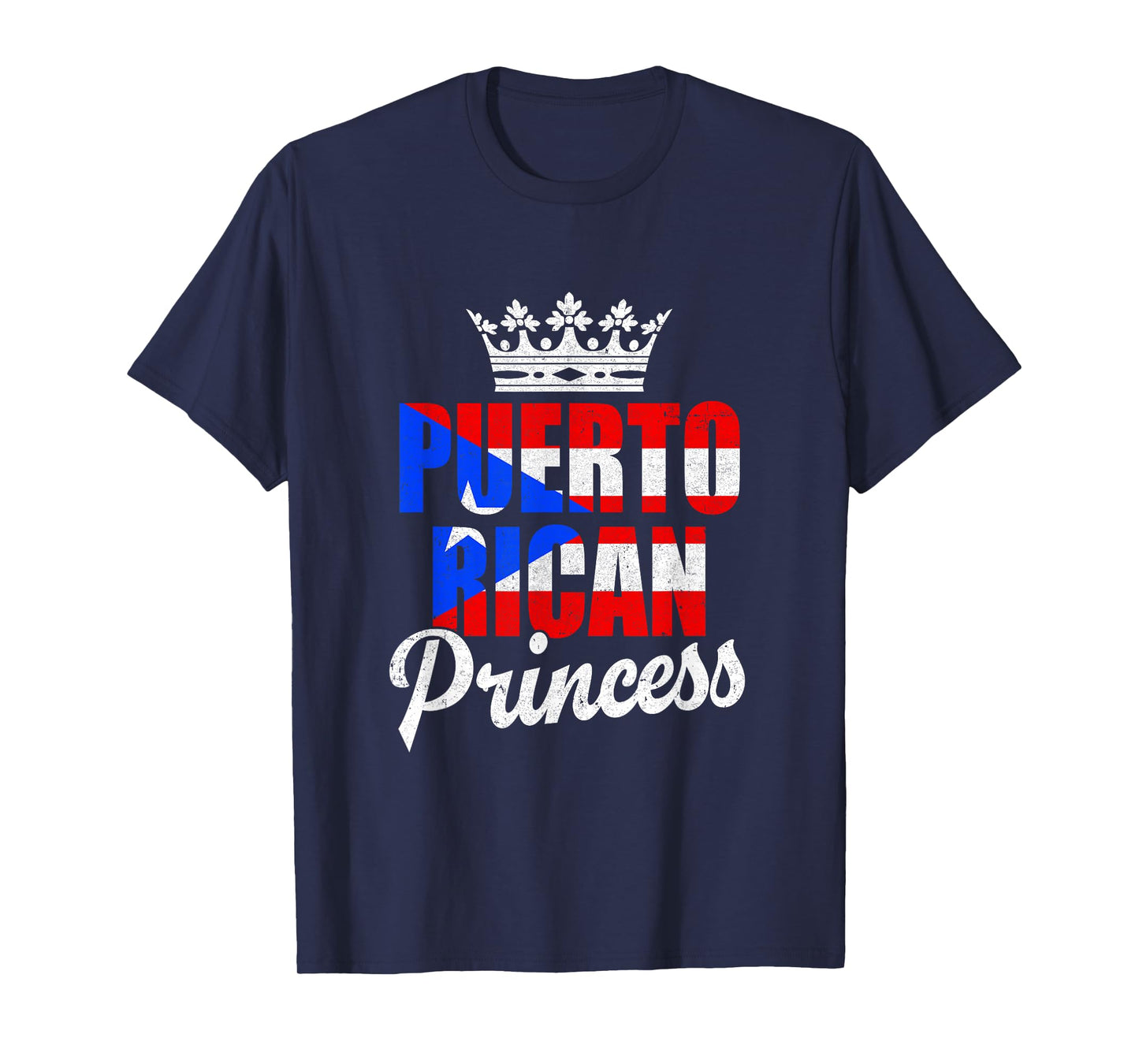 Funny Puerto Rico Graphic Women Girls Puerto Rican Princess T-Shirt