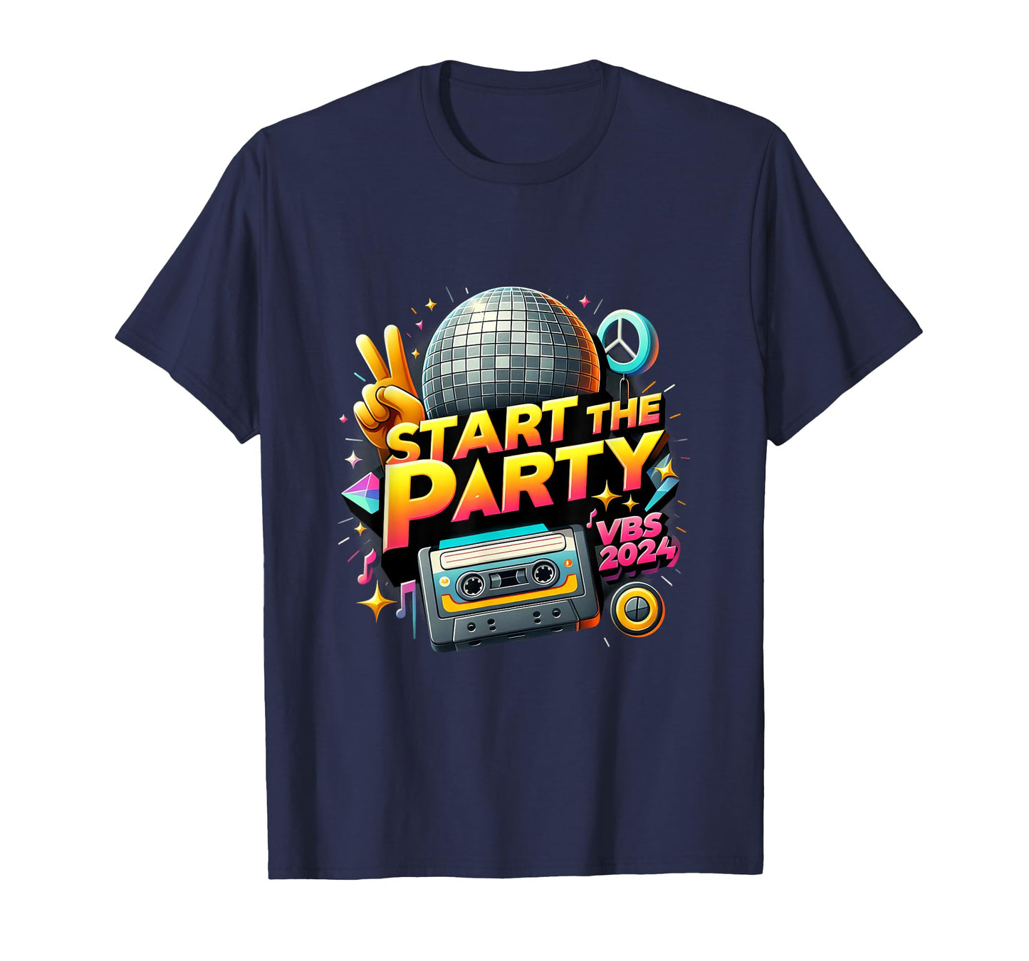 Start The Party Funny VBS 2024 Vacation Bible School 2024 T-Shirt