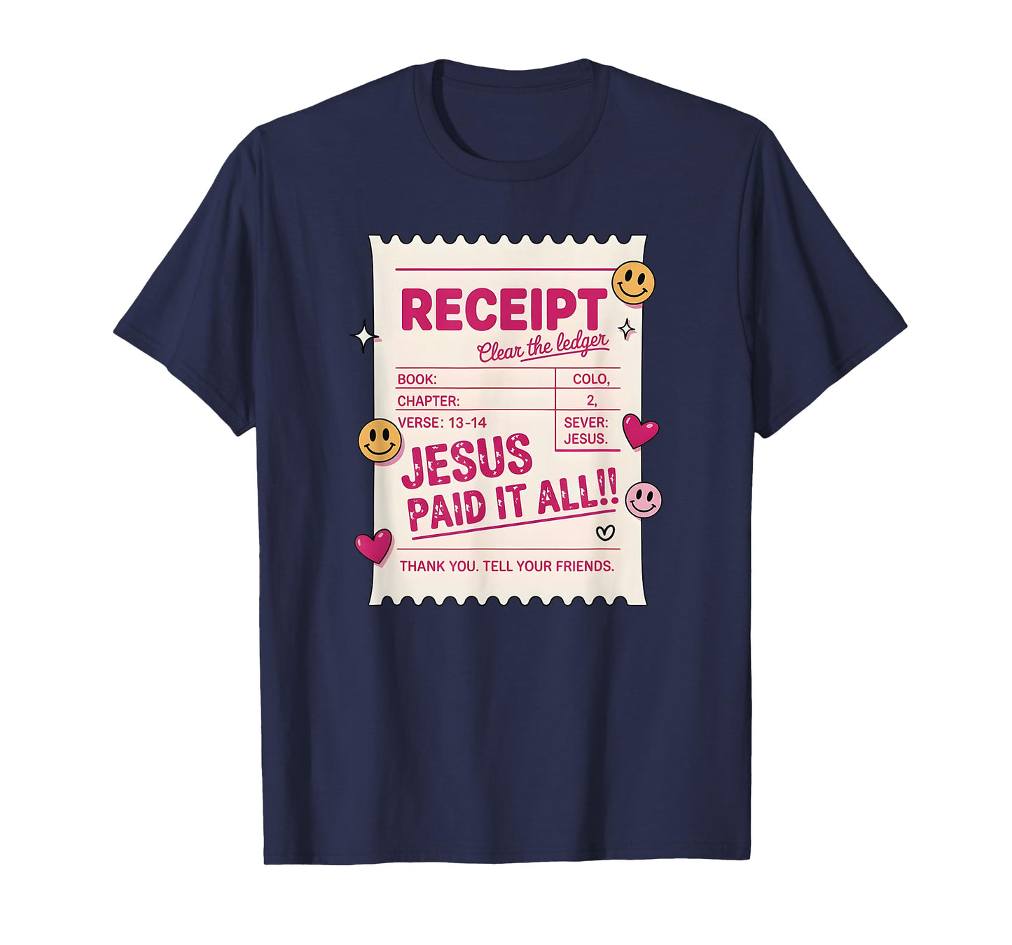 Jesus Paid It All, Guest Check Christian T-Shirt