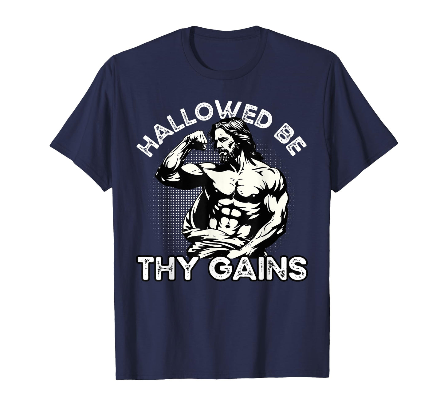 Funny Gym Workout Bodybuilding Fitness Gym And Jesus Christ T-Shirt
