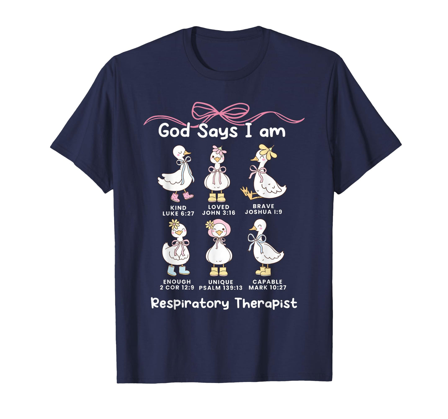 God Says I Am Respiratory Therapist Silly Goose RT Nurse T-Shirt