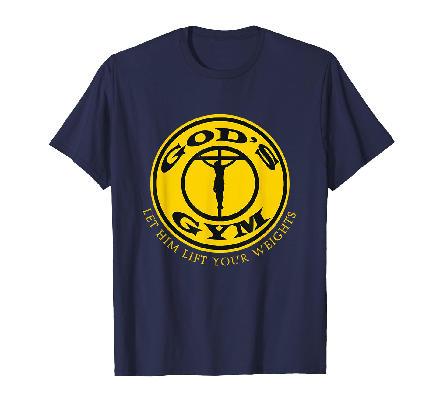 GODS GYM RELIGION T SHIRT Christ Jesus Church Tee T-Shirt